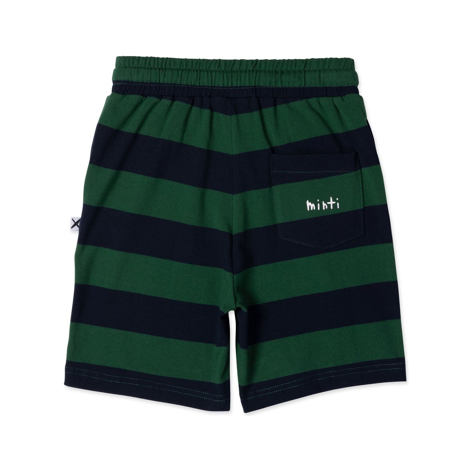 Duo Short- Green/Navy Stripe