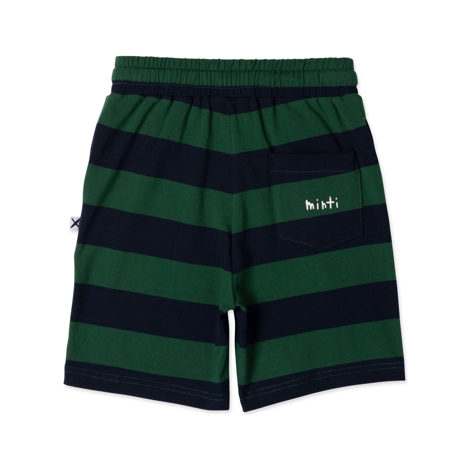 Duo Short- Green/Navy Stripe
