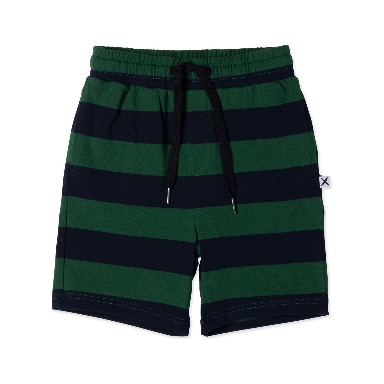 Duo Short- Green/Navy Stripe