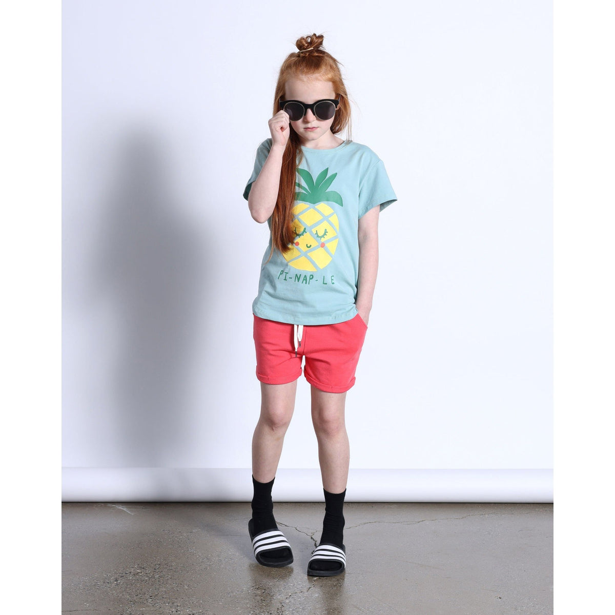 Pi-Nap-Le Tee- Muted Green