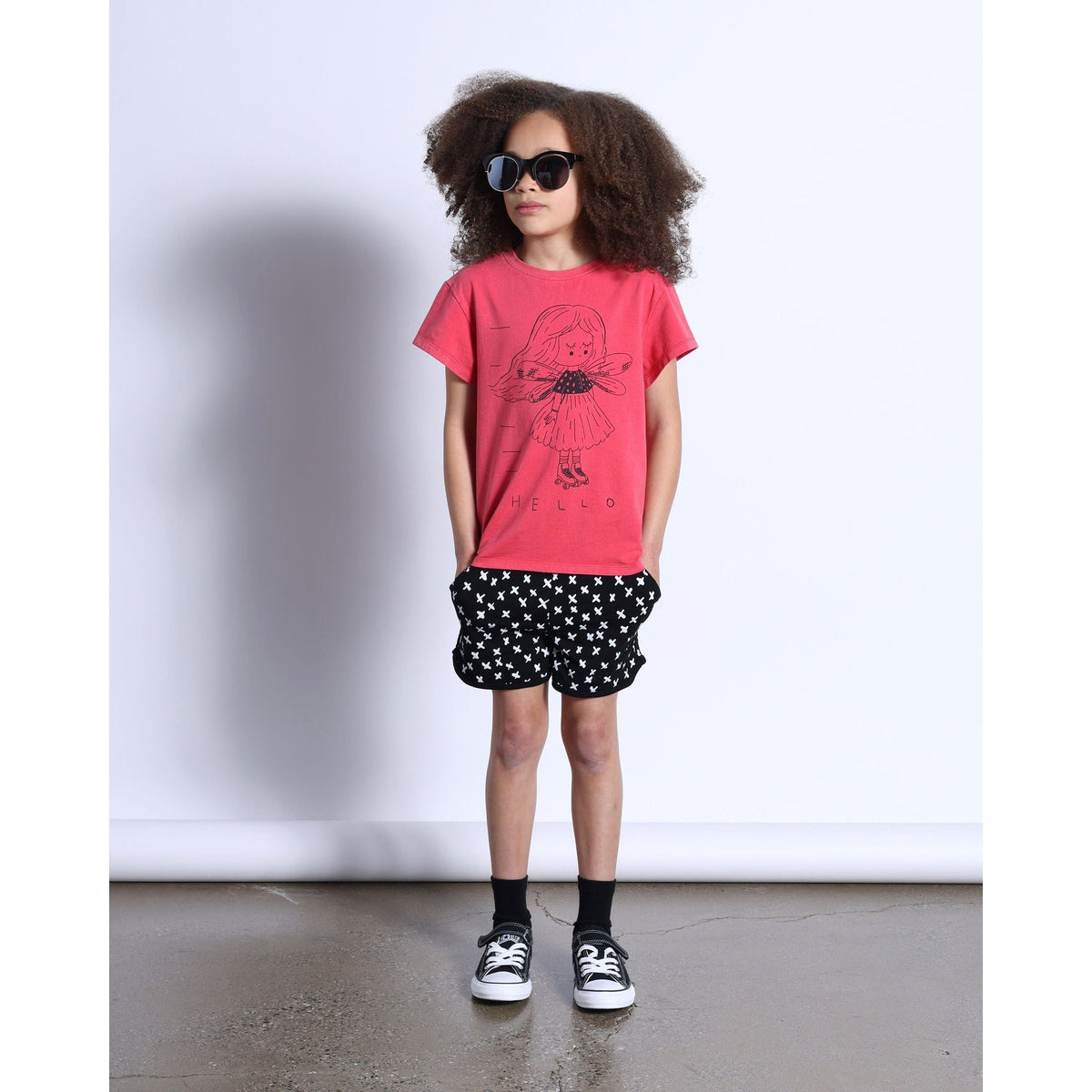 Fairy Skater Tee- Pink Wash