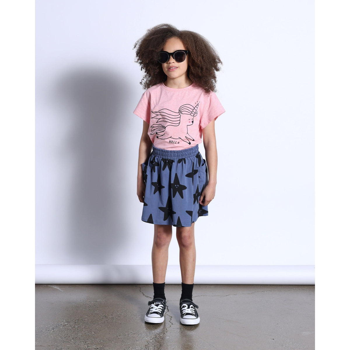 Happy Stars Skirt- Midnight
