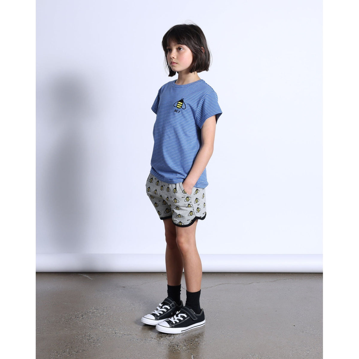 Hi Bee Tee- Blue Stripe