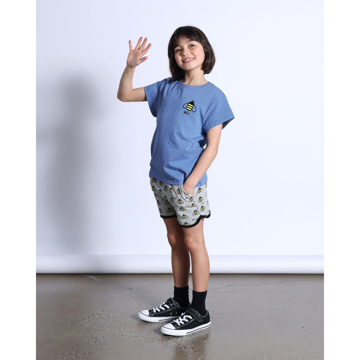 Hi Bee Tee- Blue Stripe