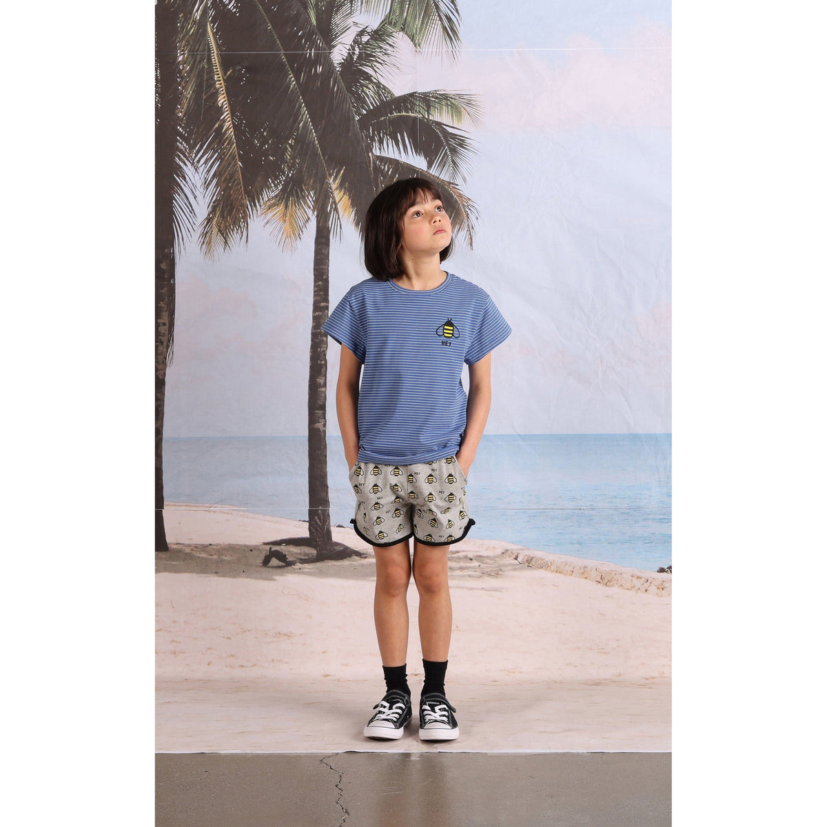 Hi Bee Tee- Blue Stripe