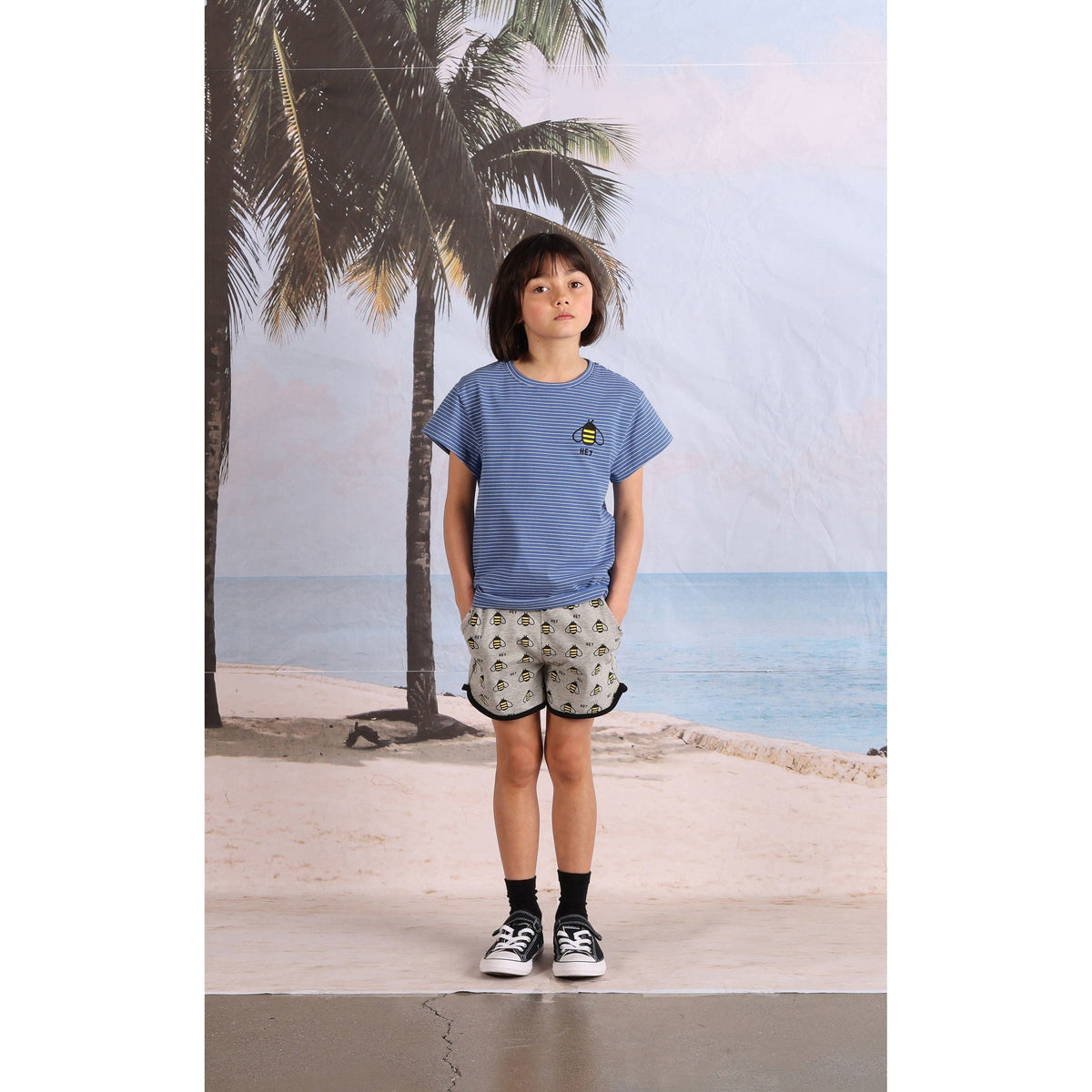 Hi Bee Tee- Blue Stripe