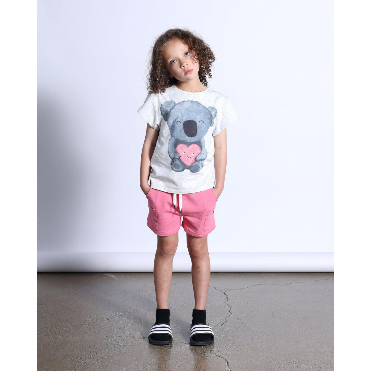Koala Love Tee- White Marle