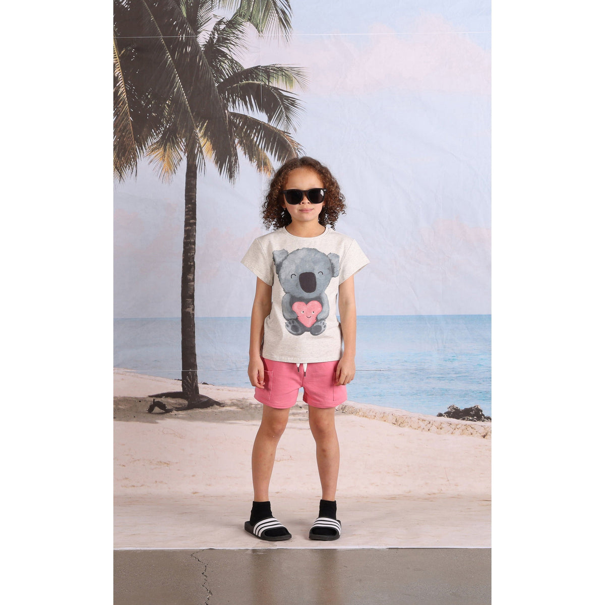 Koala Love Tee- White Marle