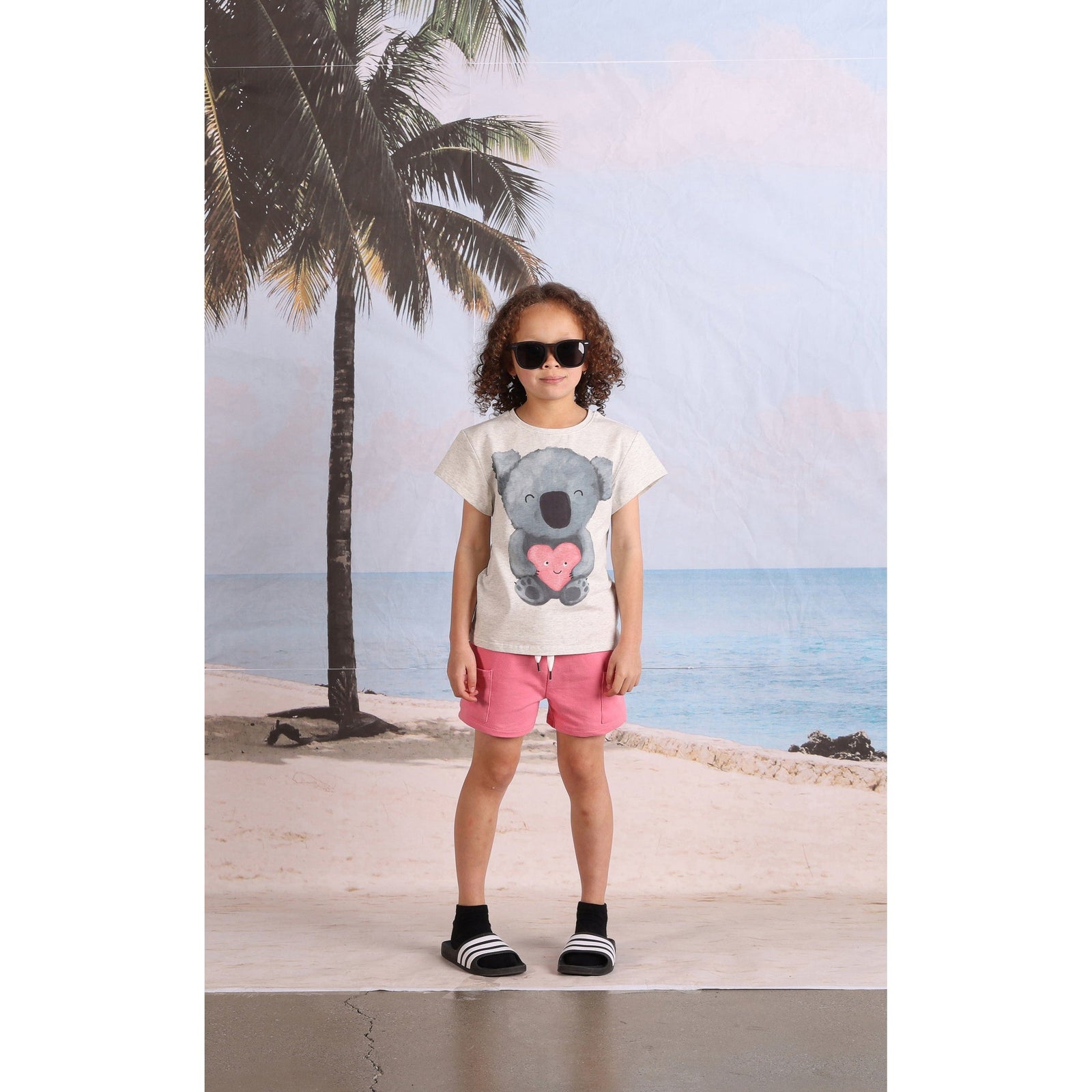 Koala Love Tee- White Marle