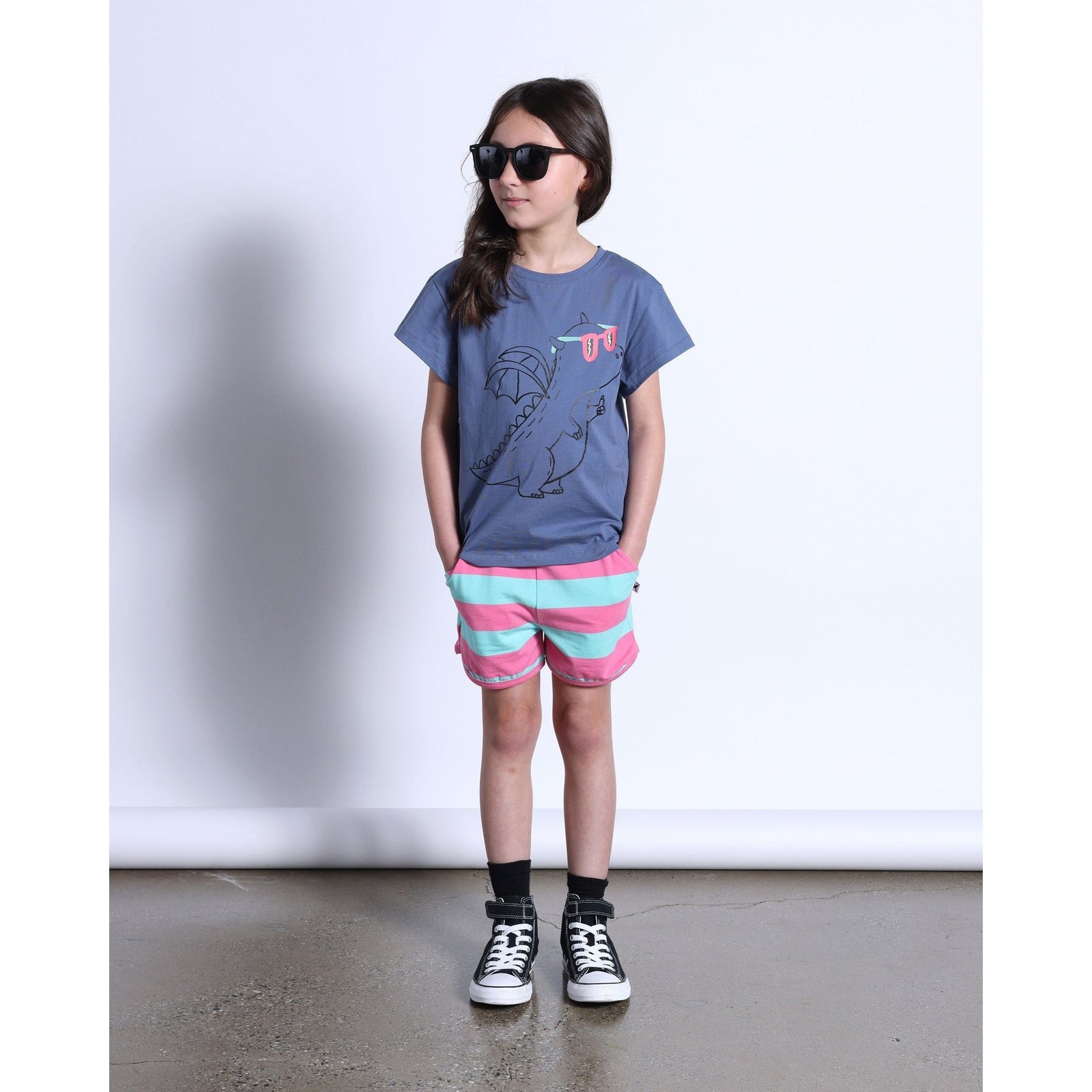 Magicool Tee- Muted Blue