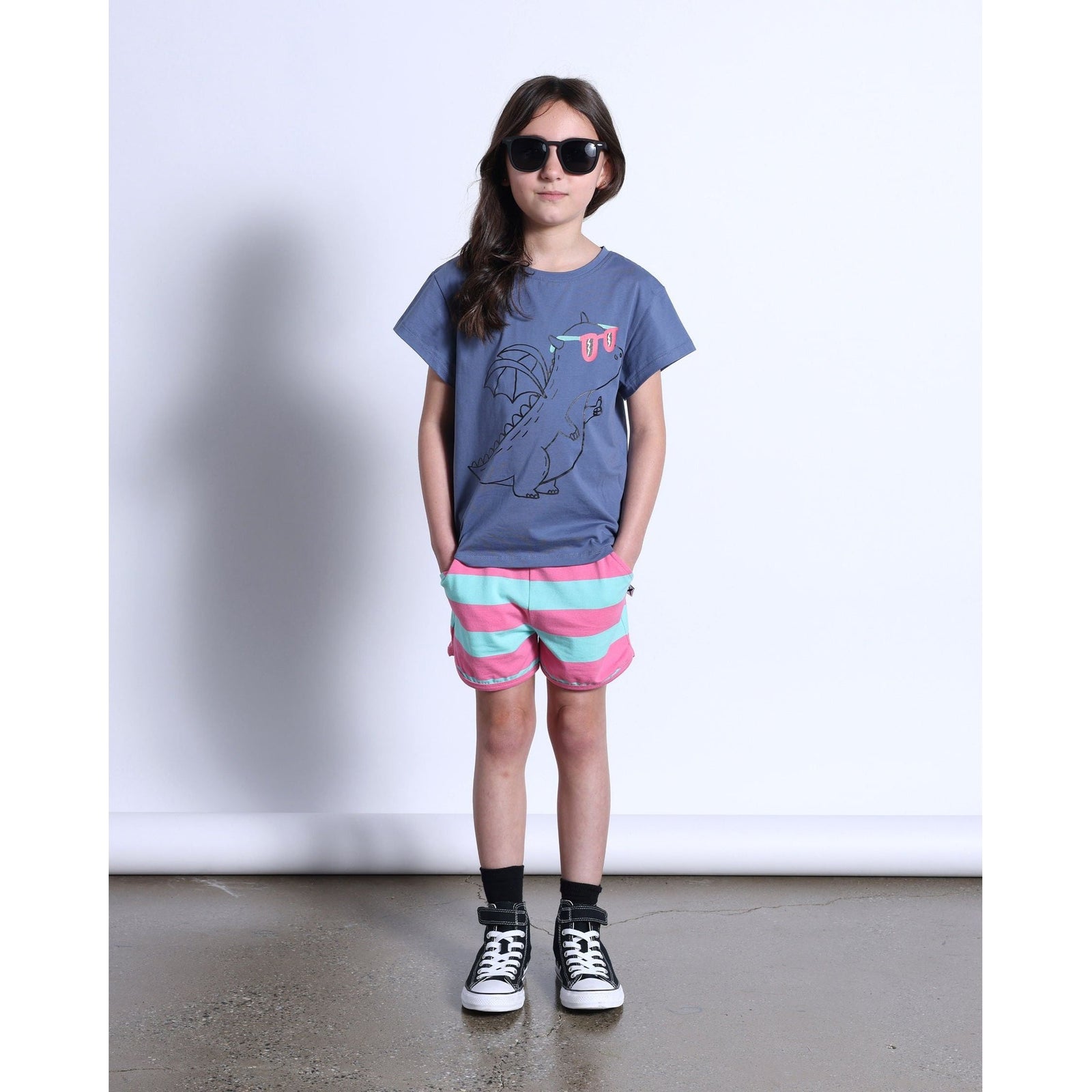 Magicool Tee- Muted Blue