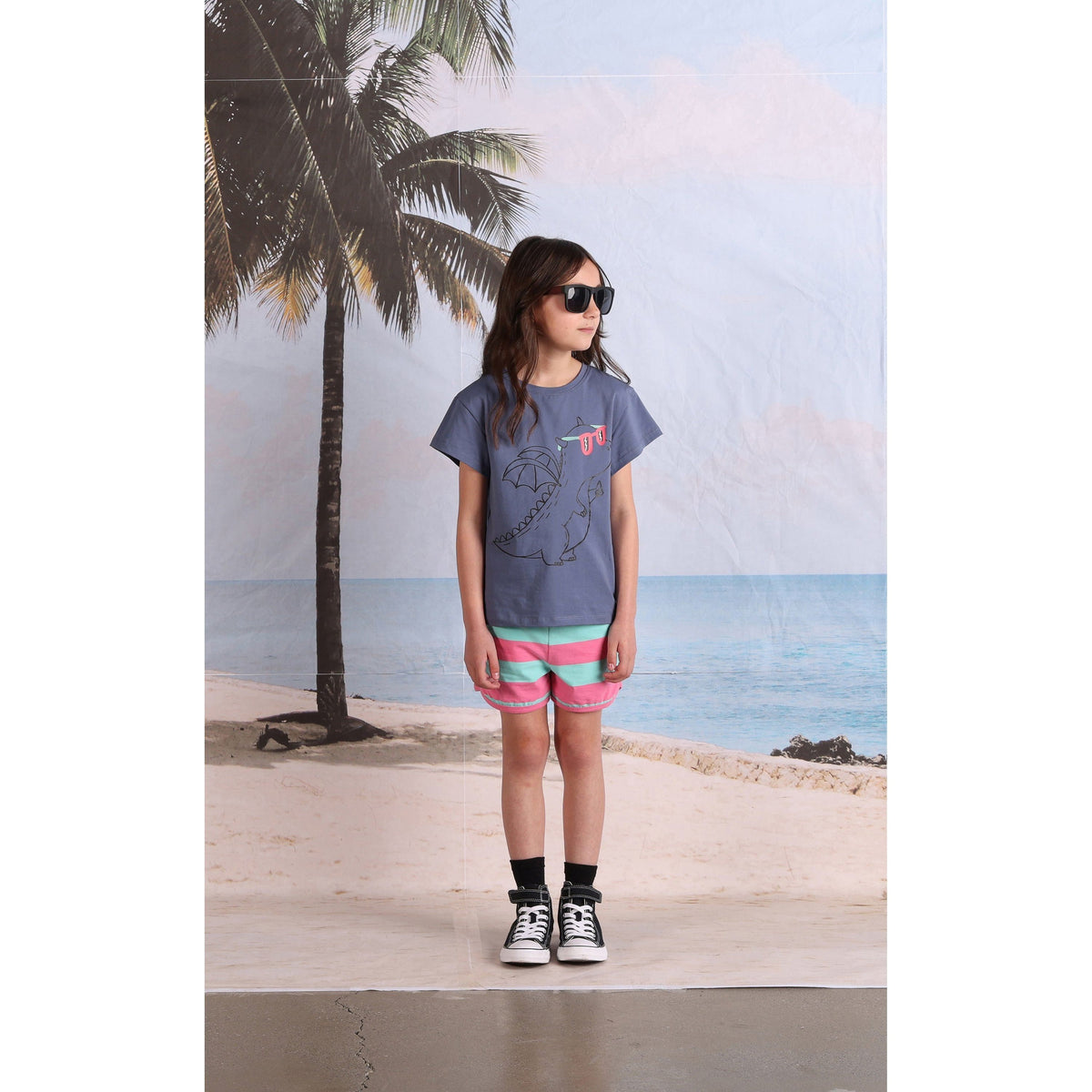 Magicool Tee- Muted Blue