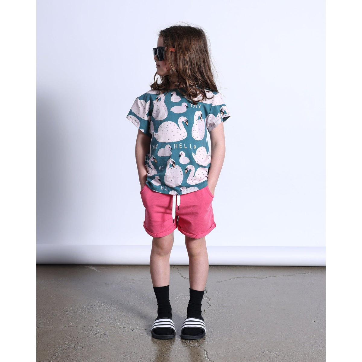 Blasted Track Short- Pink Wash