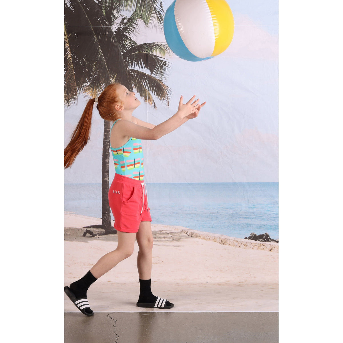 Pastel Butterflies Swimsuit- Teal