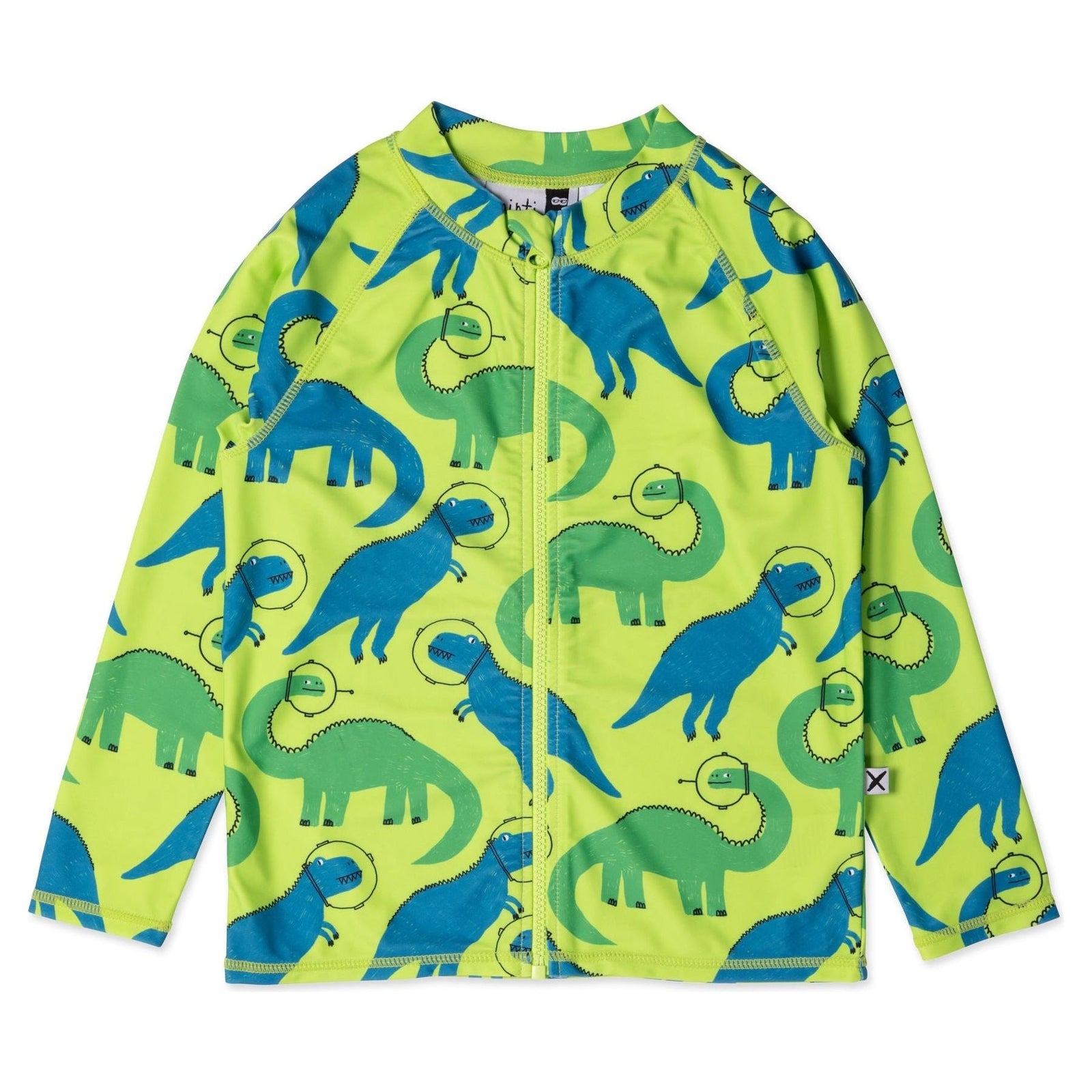 Space Dinos Rashie- Lime