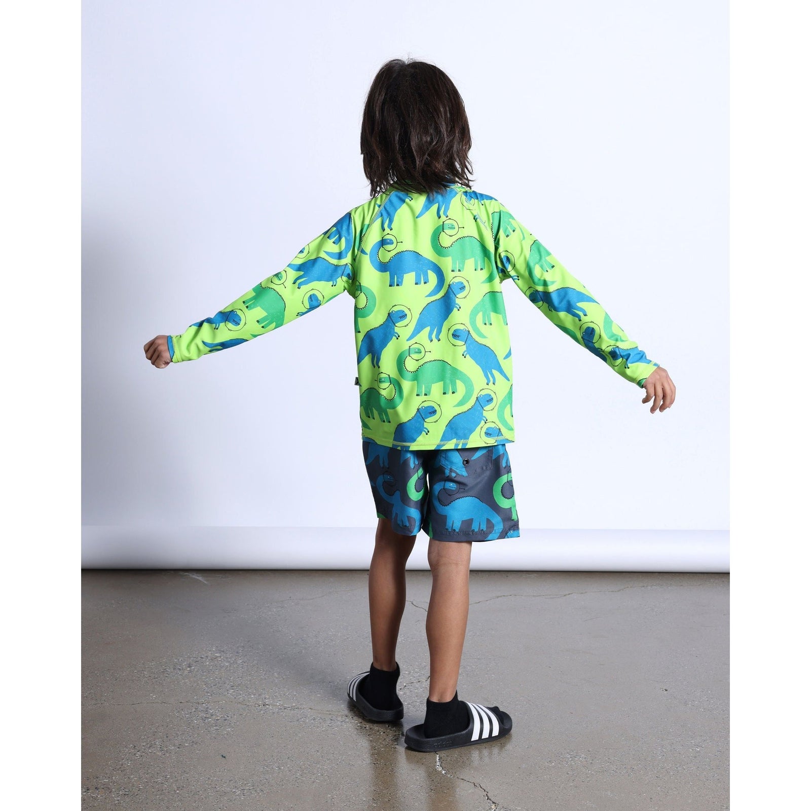 Space Dinos Rashie- Lime