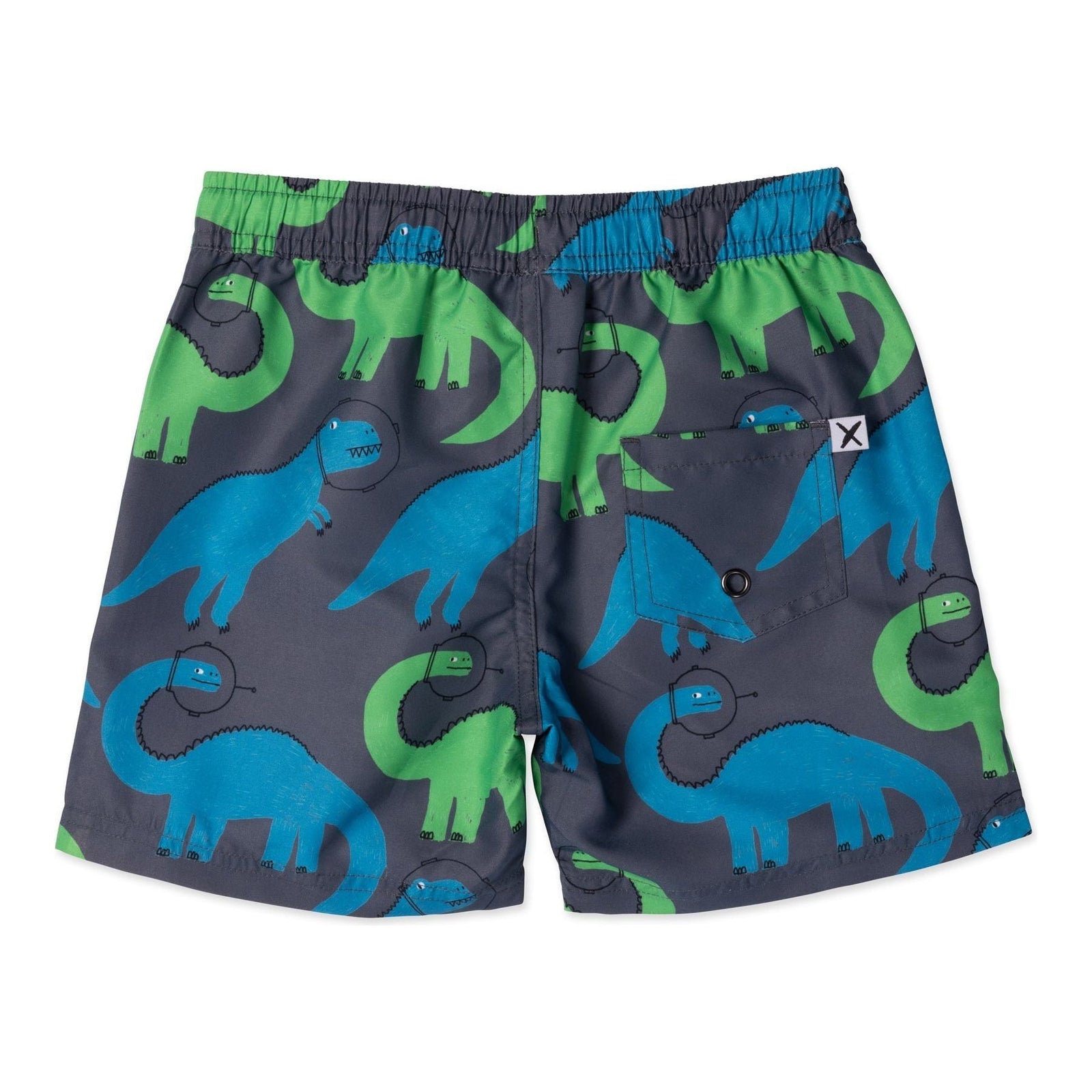Space Dinos Boardies- Dark Grey