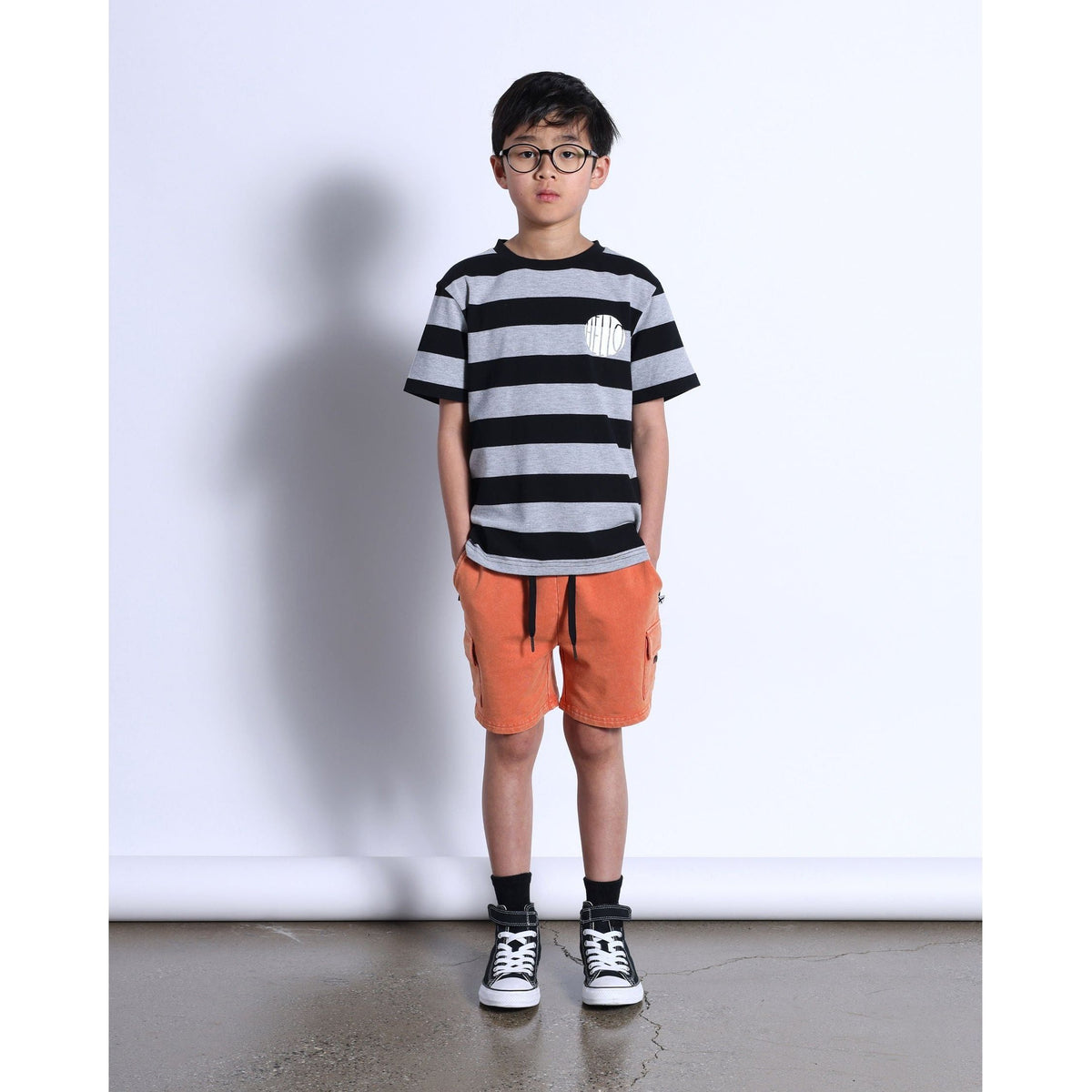 Blasted Deluxe Cargo Short- Orange Wash