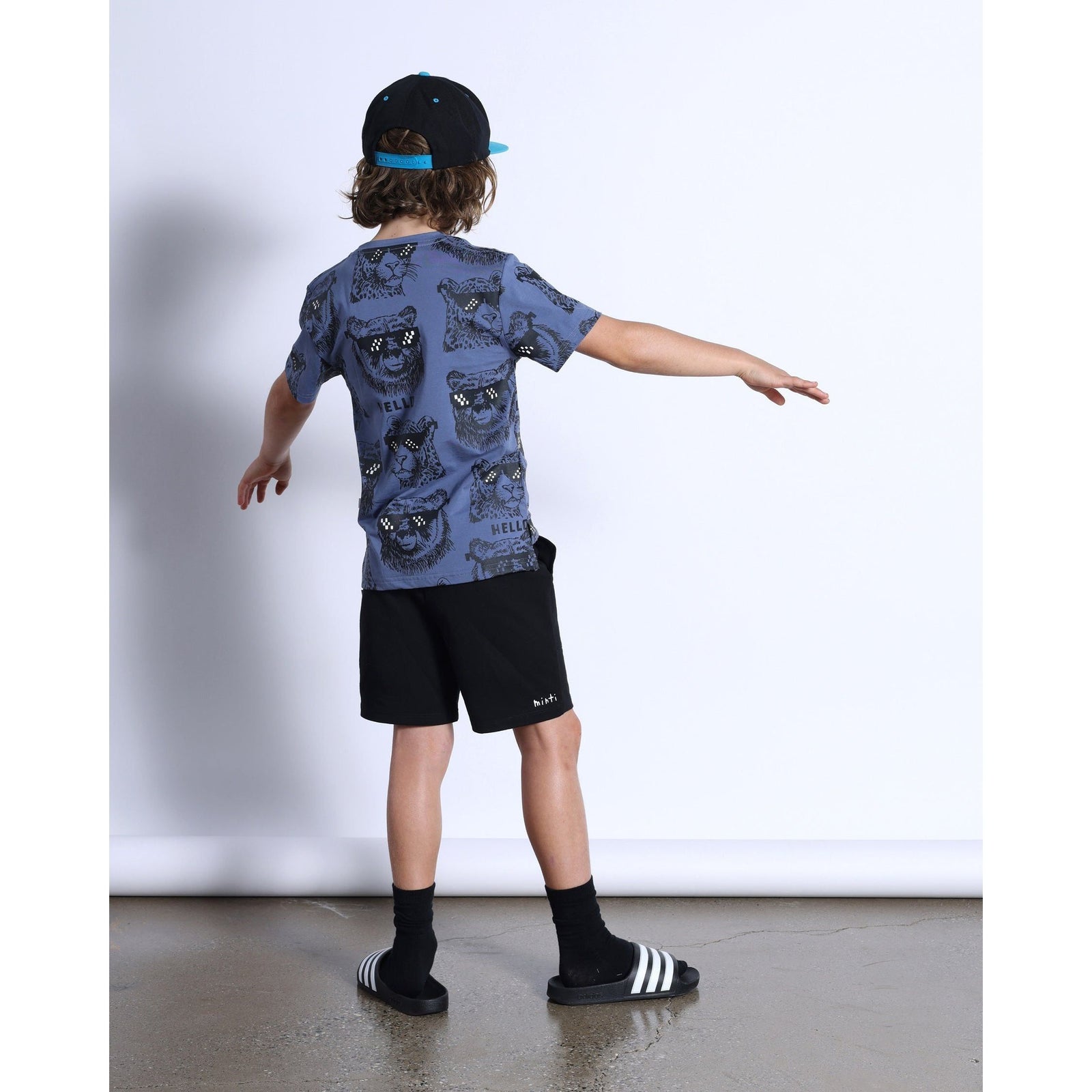 Pixelled Animals Tee- Midnight