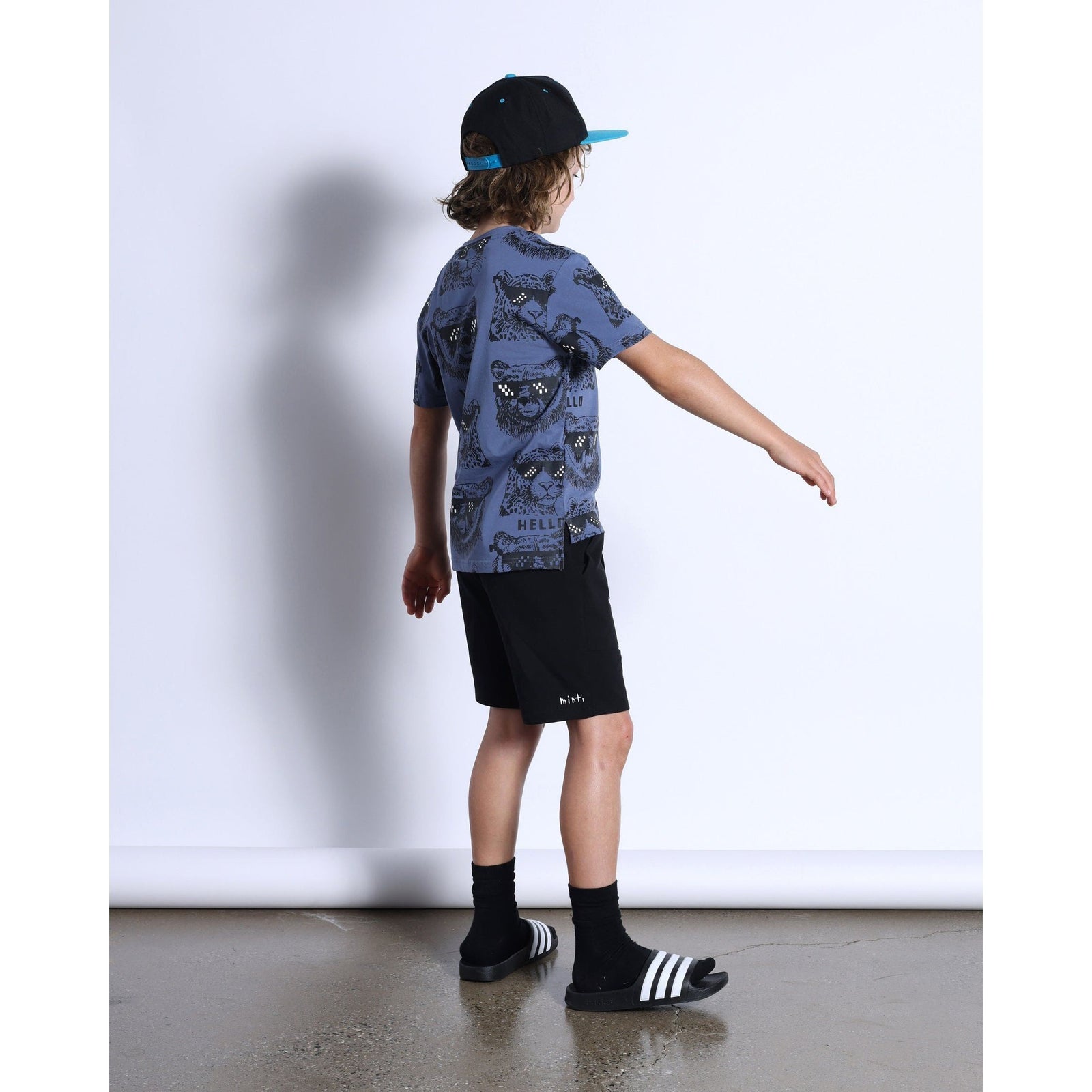 Pixelled Animals Tee- Midnight