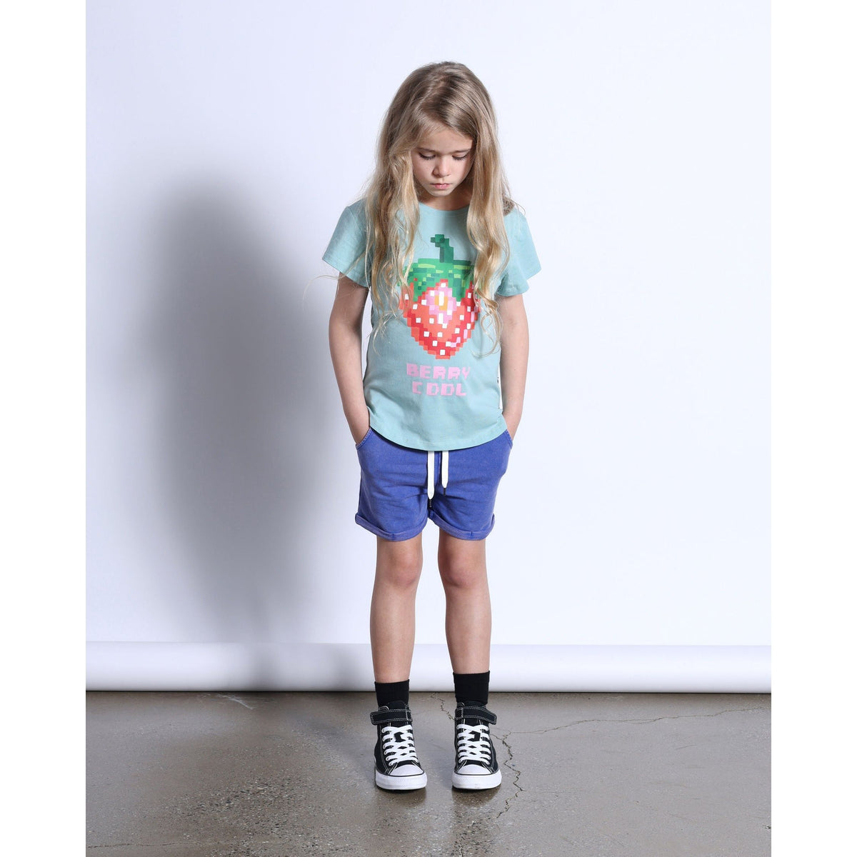 Berry Cool Tee- Muted Green