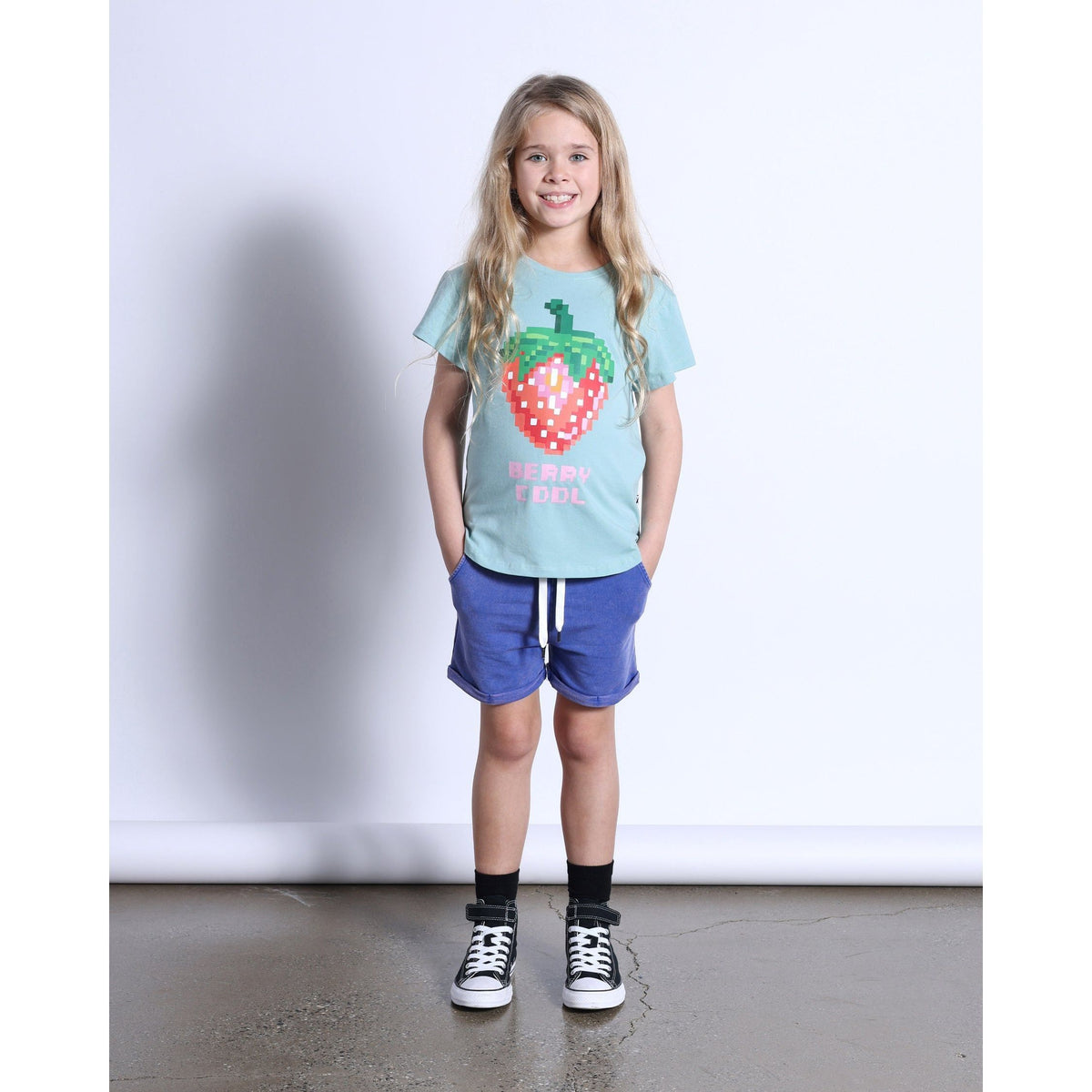 Berry Cool Tee- Muted Green