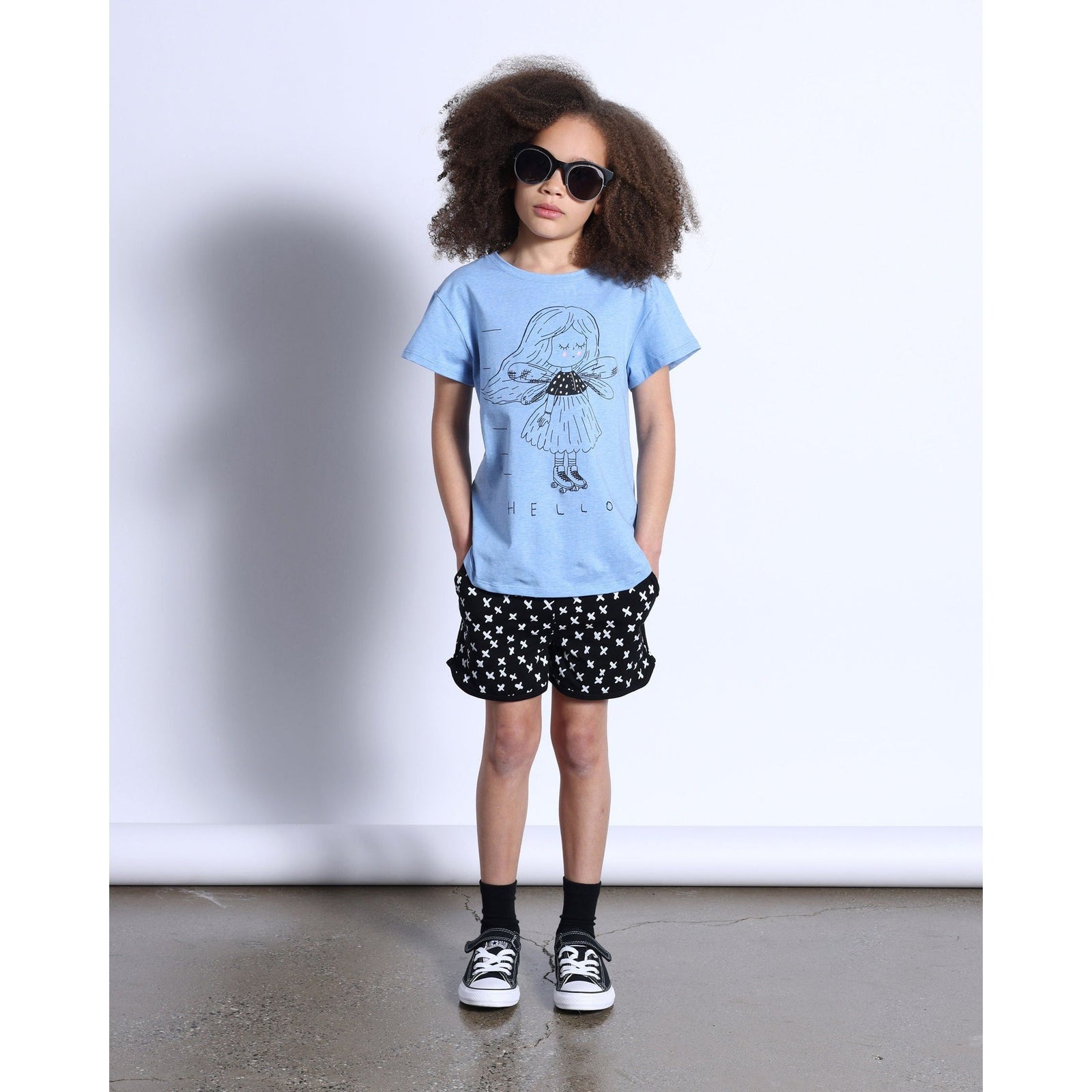 Fairy Skater Tee- Blue Marle