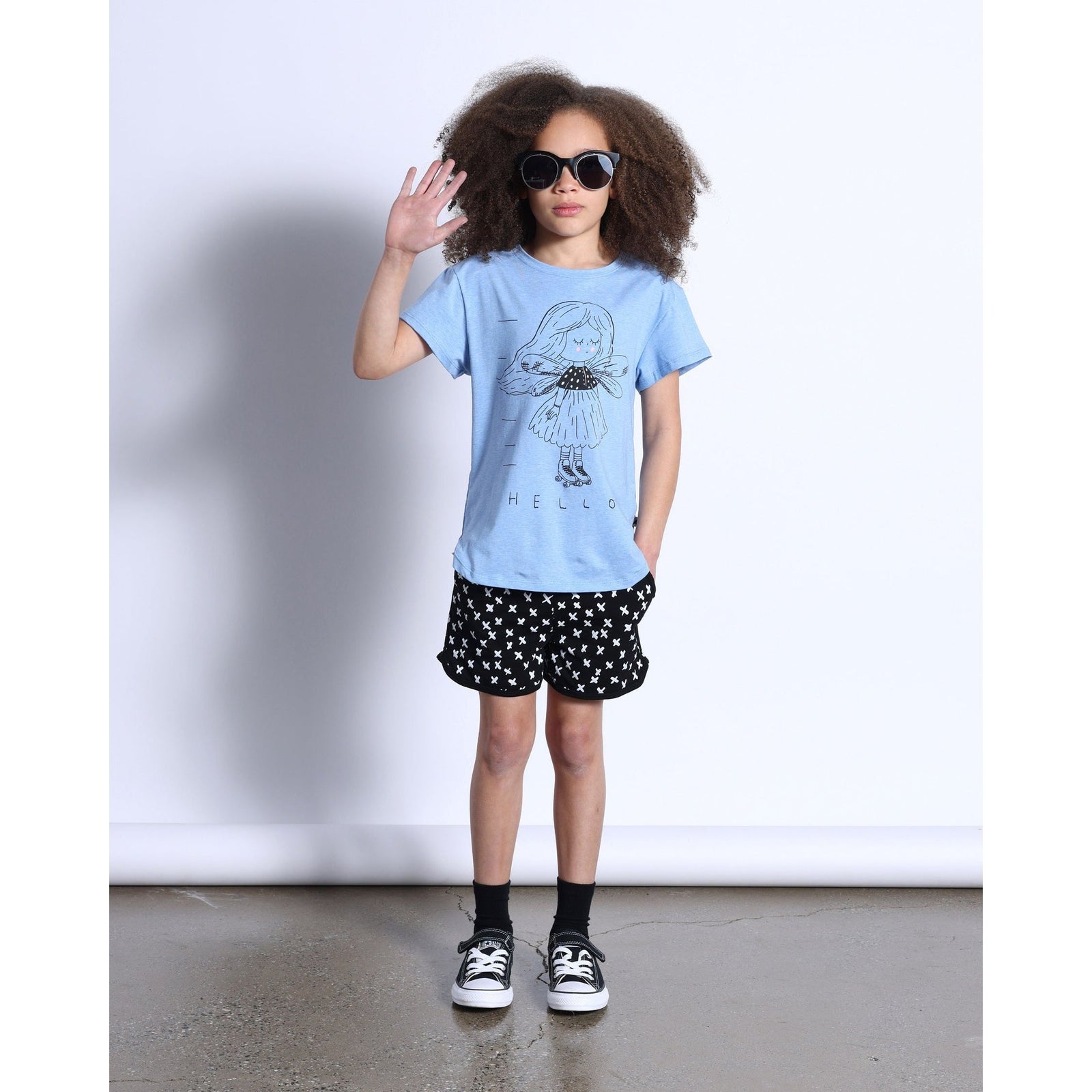 Fairy Skater Tee- Blue Marle