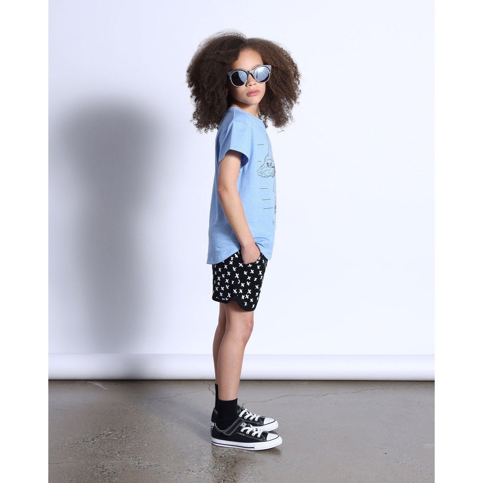 Fairy Skater Tee- Blue Marle