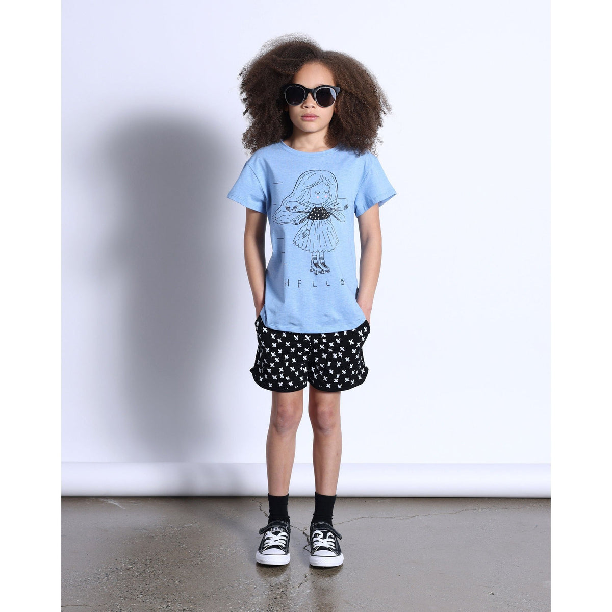 Fairy Skater Tee- Blue Marle