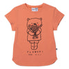 Flowers For You Tee- Apricot
