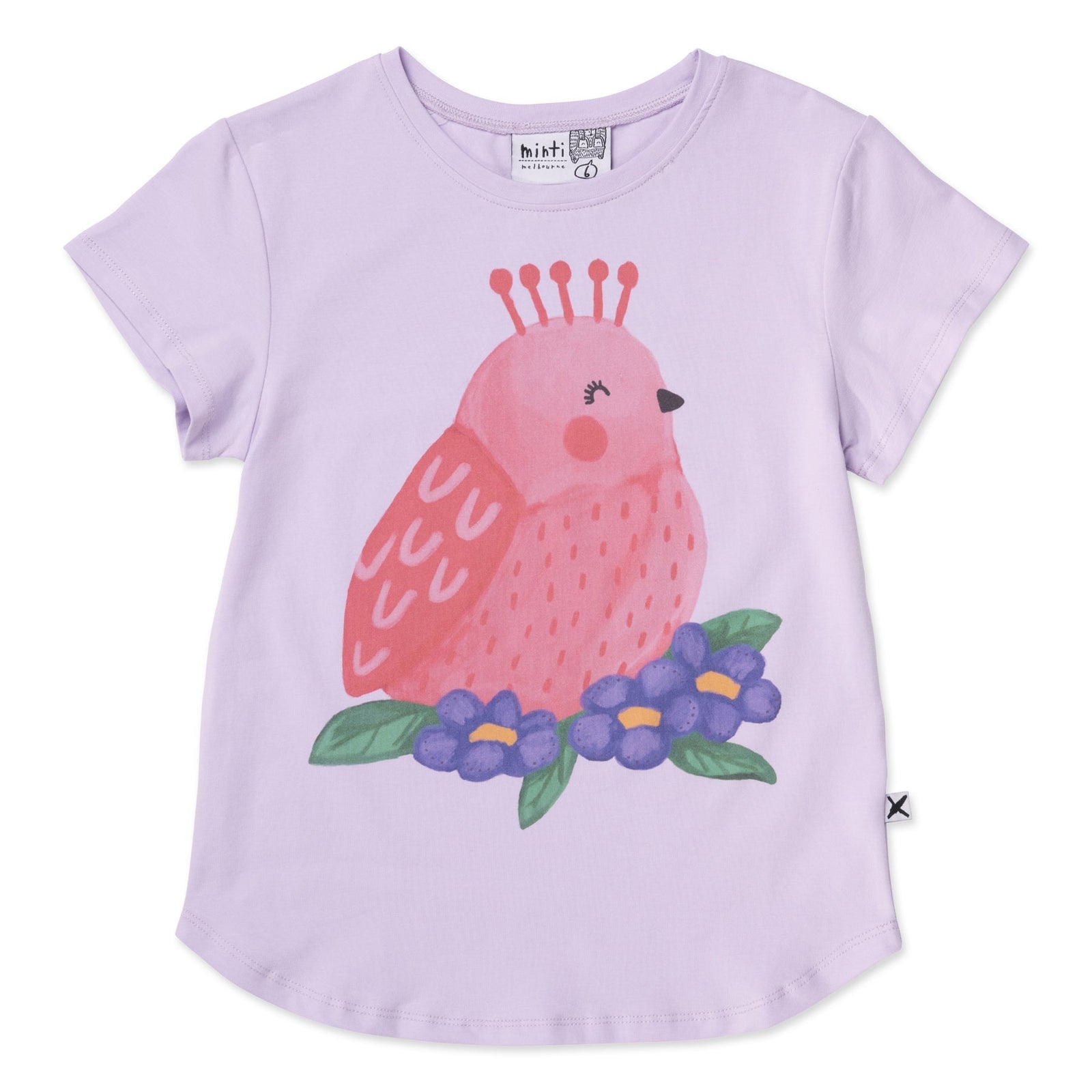 Happy Bird Tee- Lilac