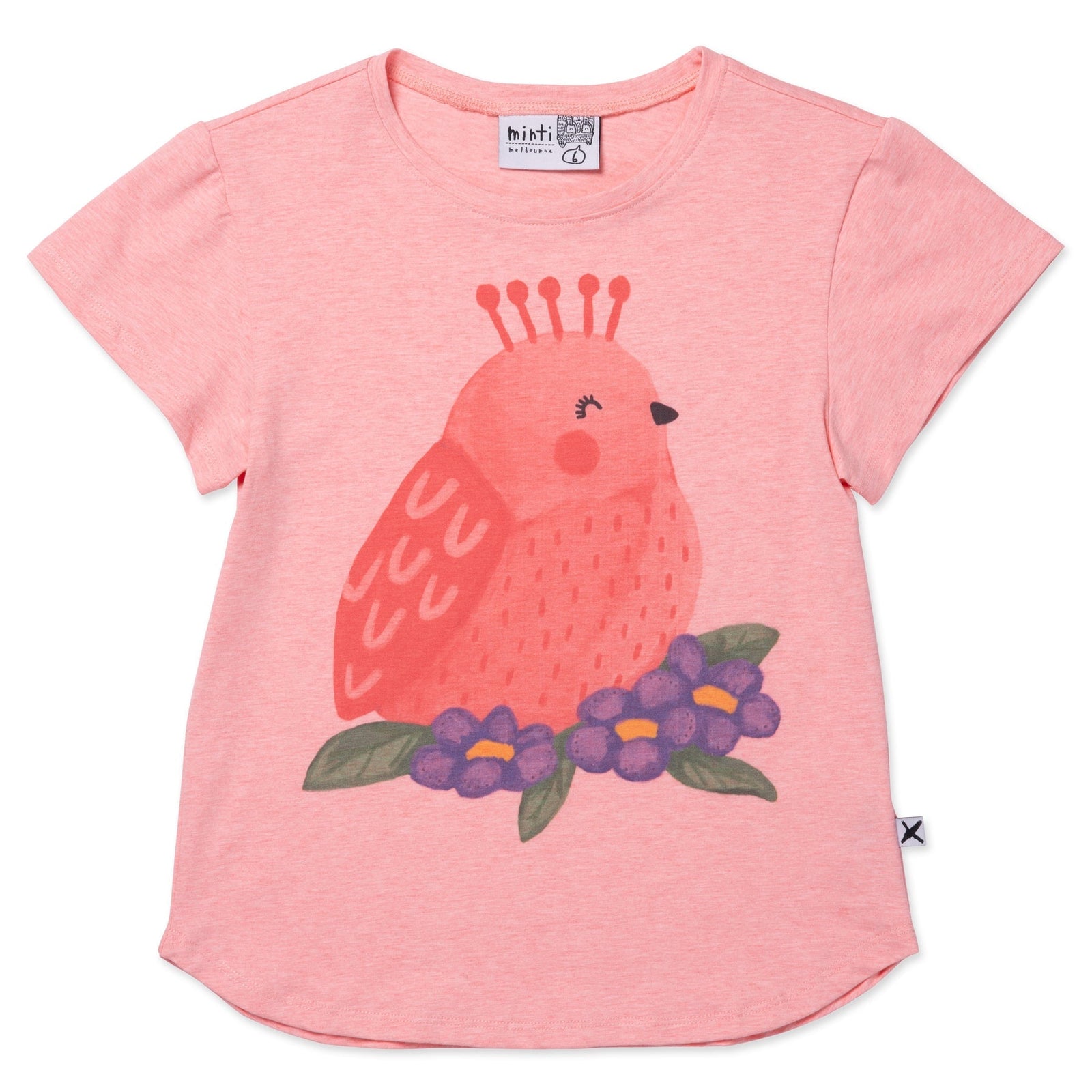 Happy Bird Tee- Rose Marle