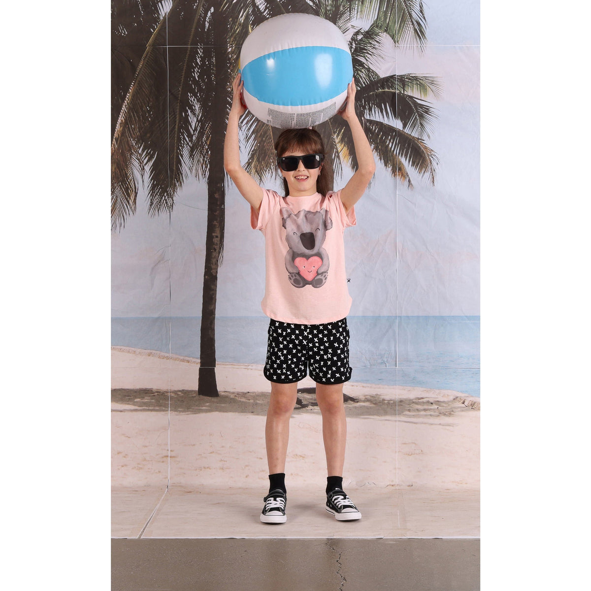 Koala Love Tee- Pink Marle