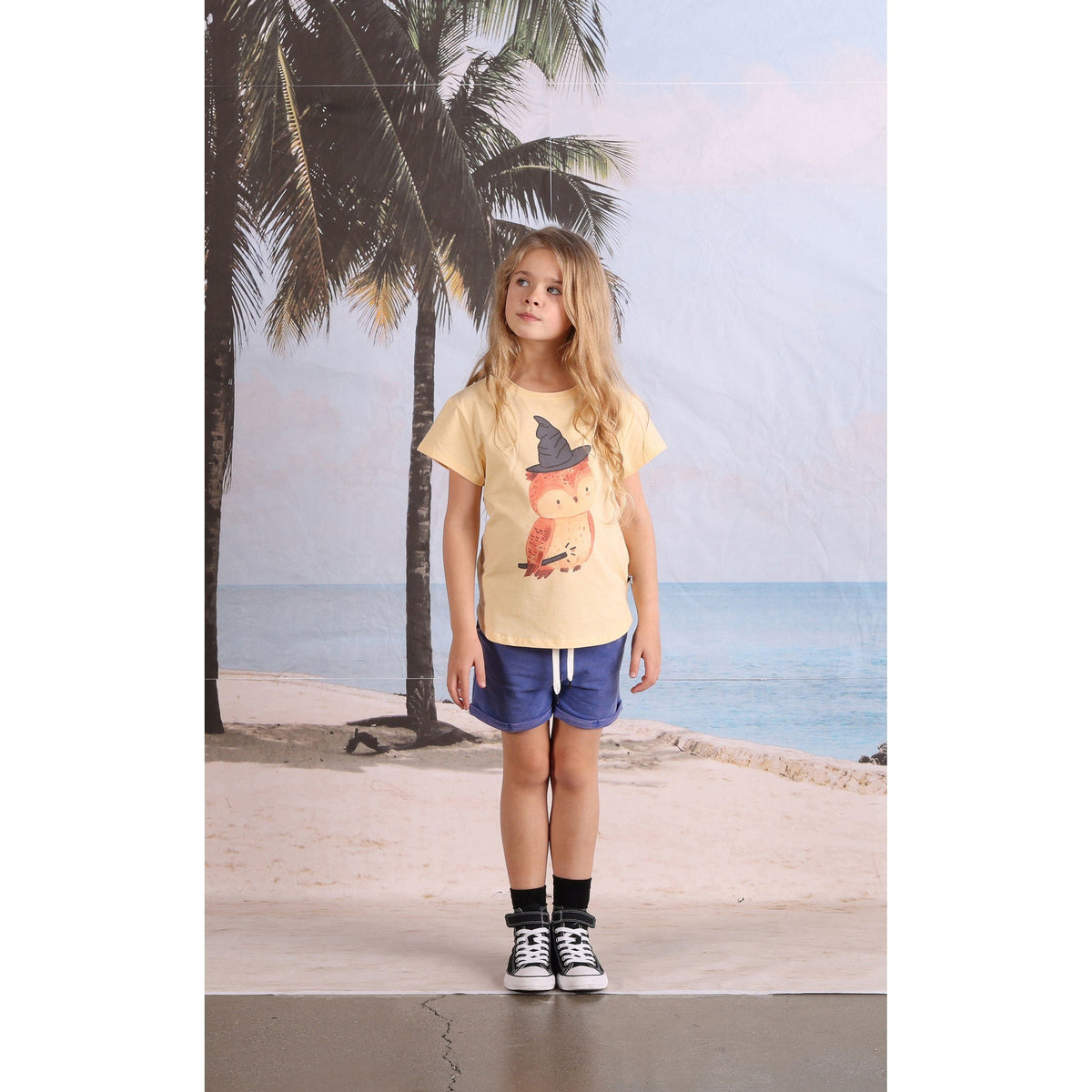 Magic Owl Tee- Lemon Marle