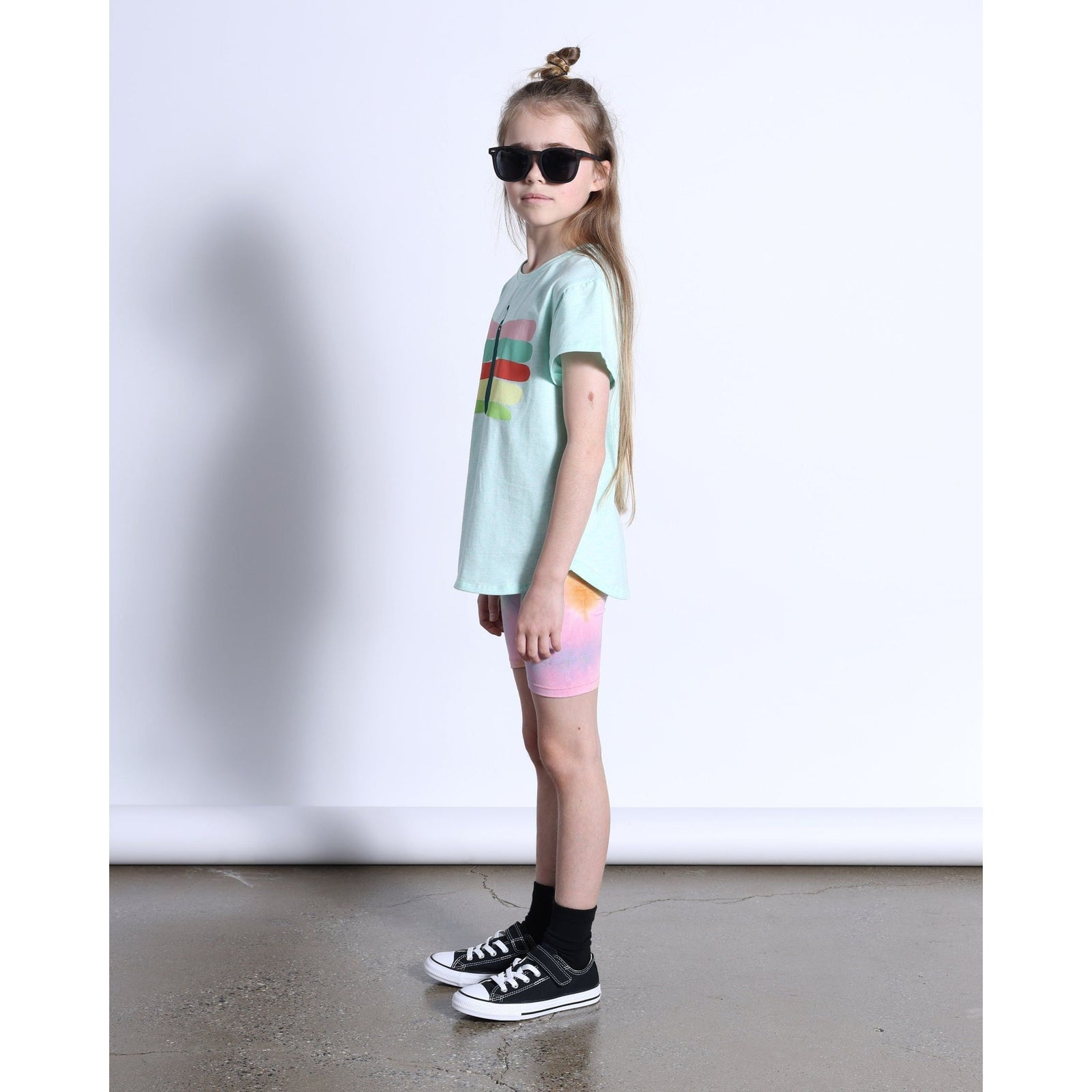 Pastel Butterfly Tee- Mint Marle