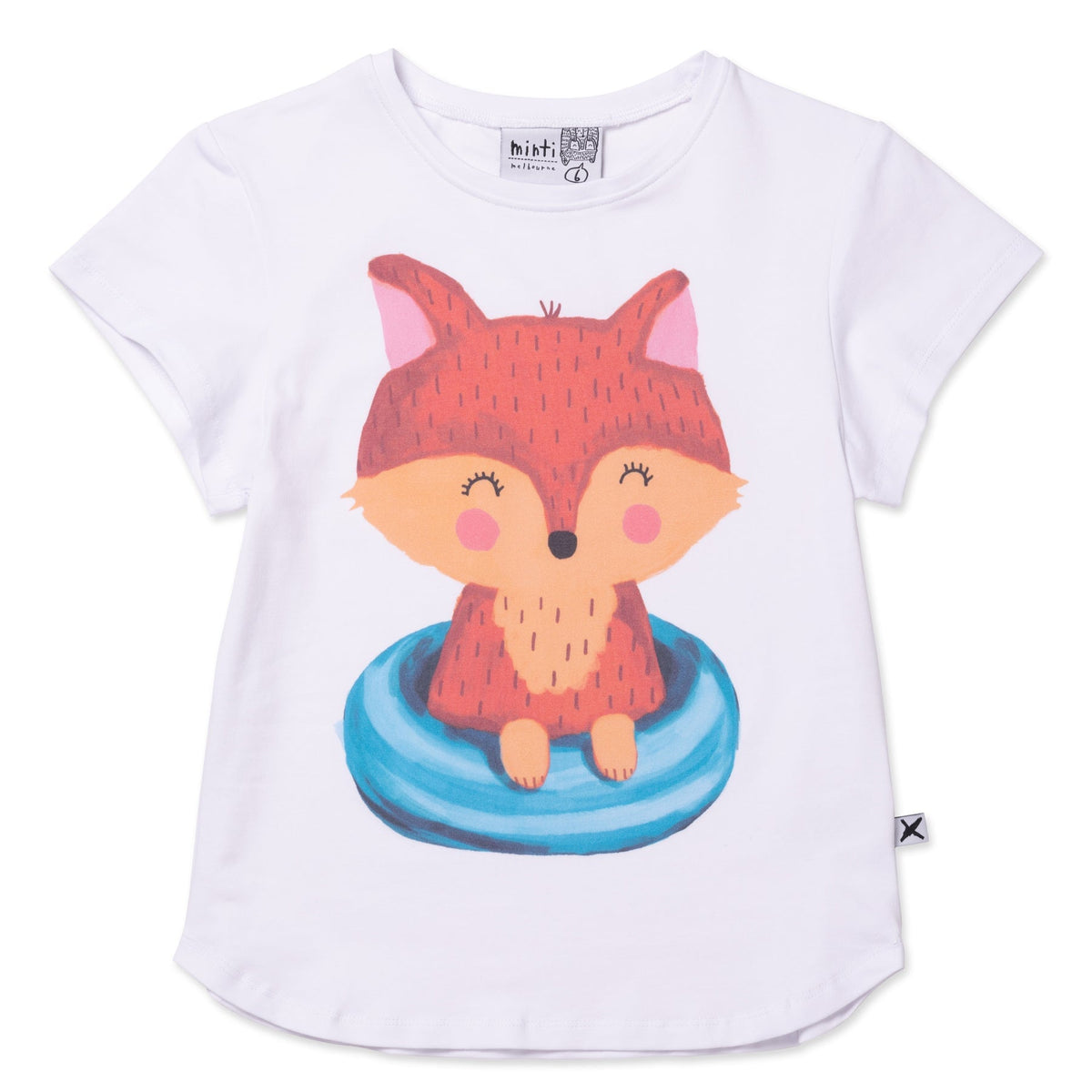 Poolside Fox Tee- White