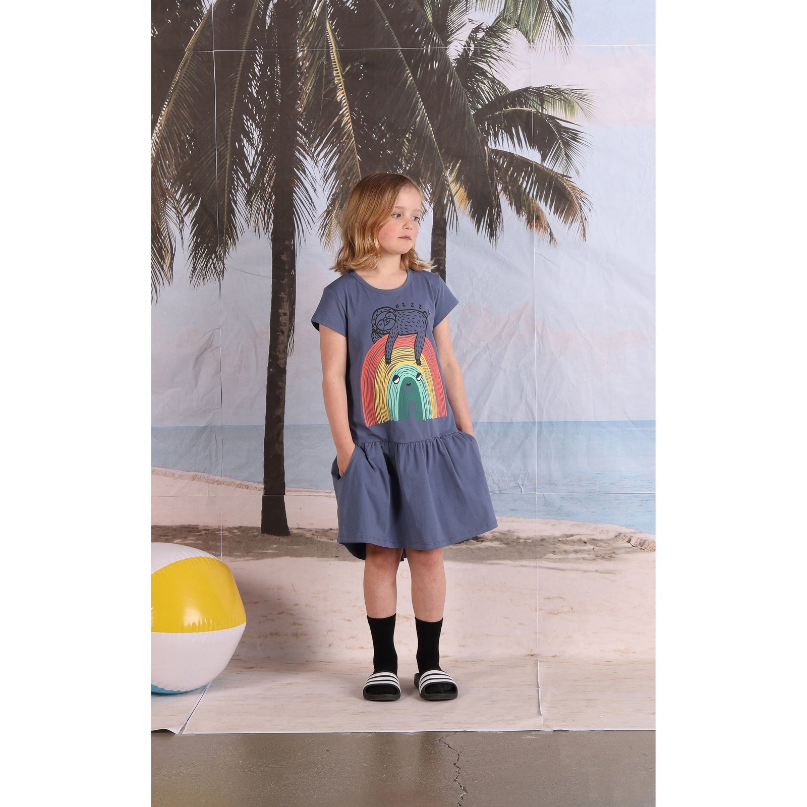 Sloth-Bow Dress- Midnight