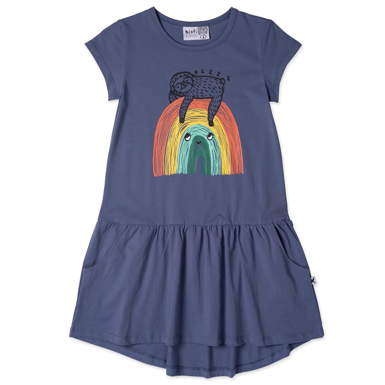 Sloth-Bow Dress- Midnight