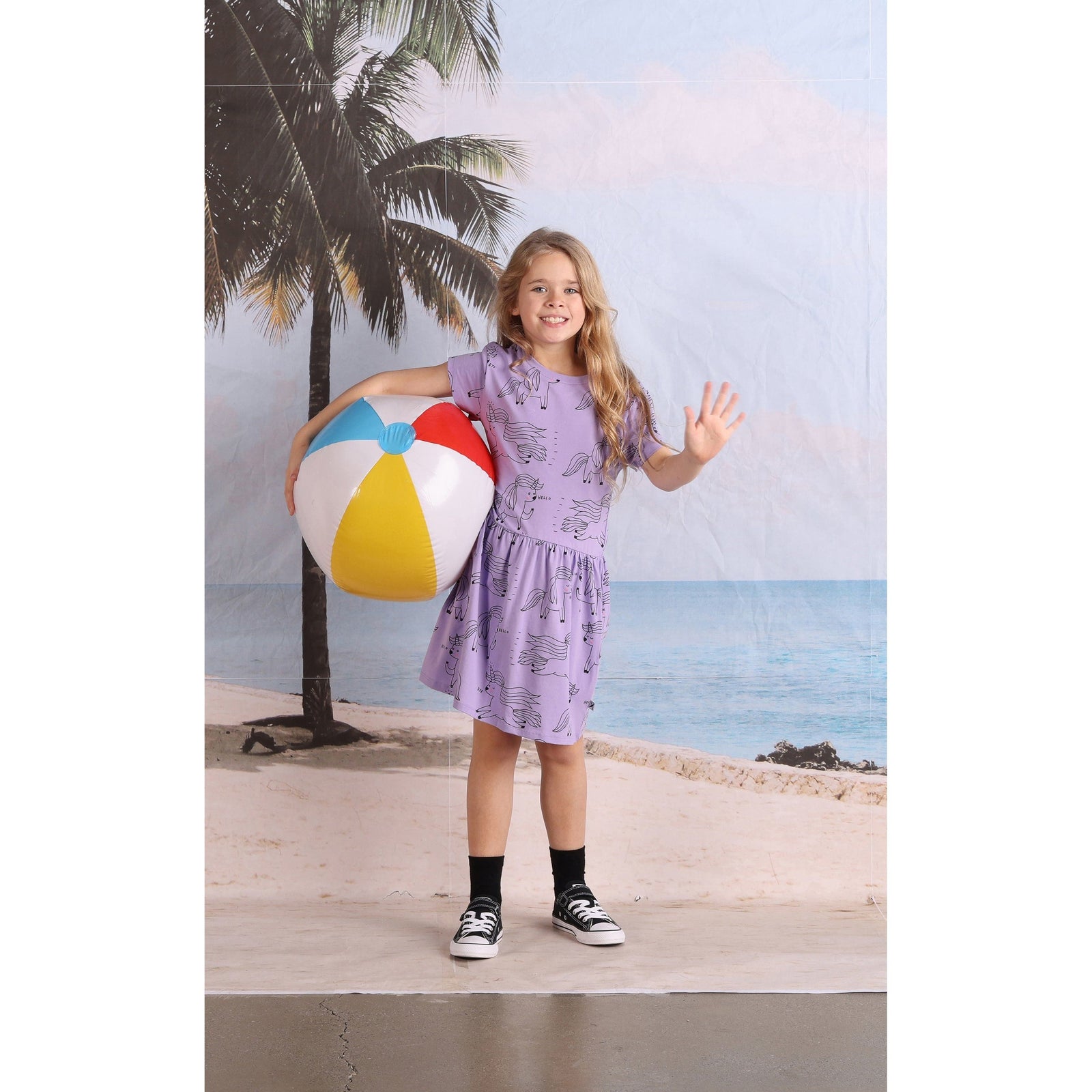 Unicorn Party Dress- Purple