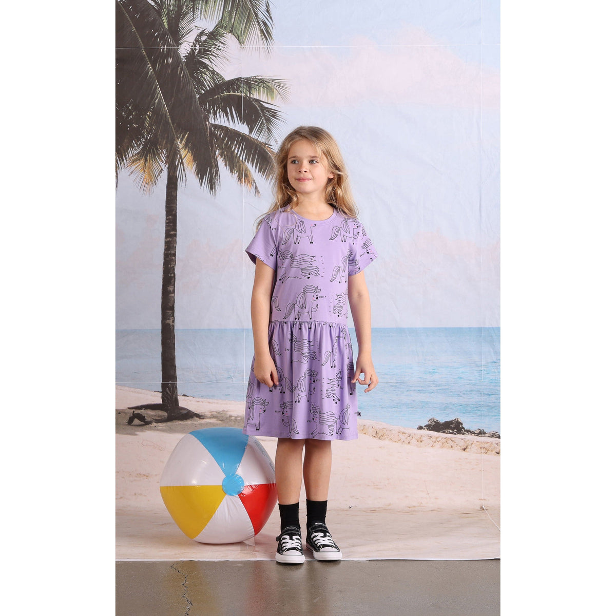 Unicorn Party Dress- Purple