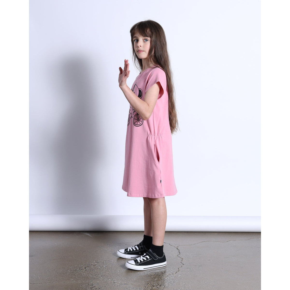 Biking Koalas Dress- Fuchsia
