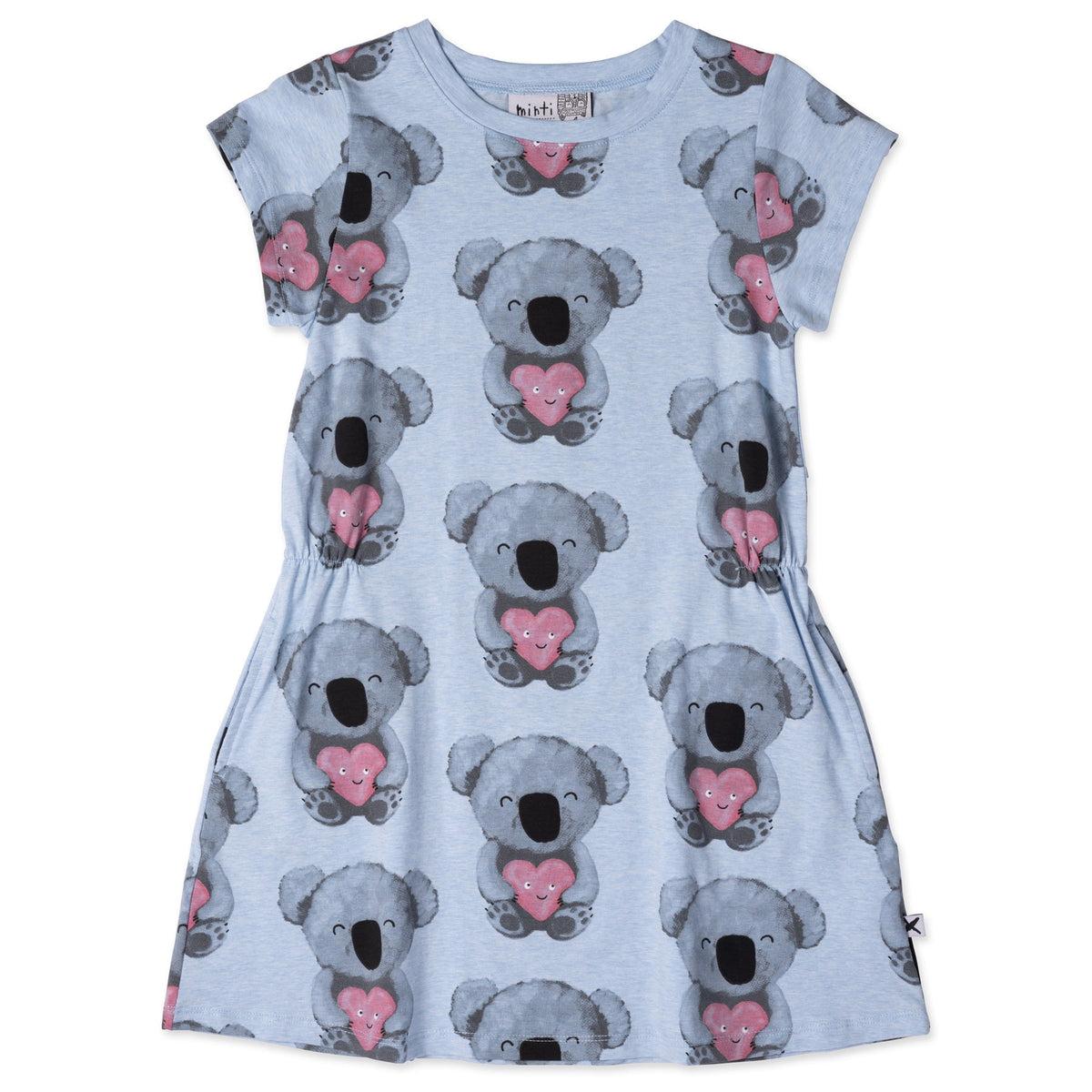 Koala Love Dress- Cornflower Marle