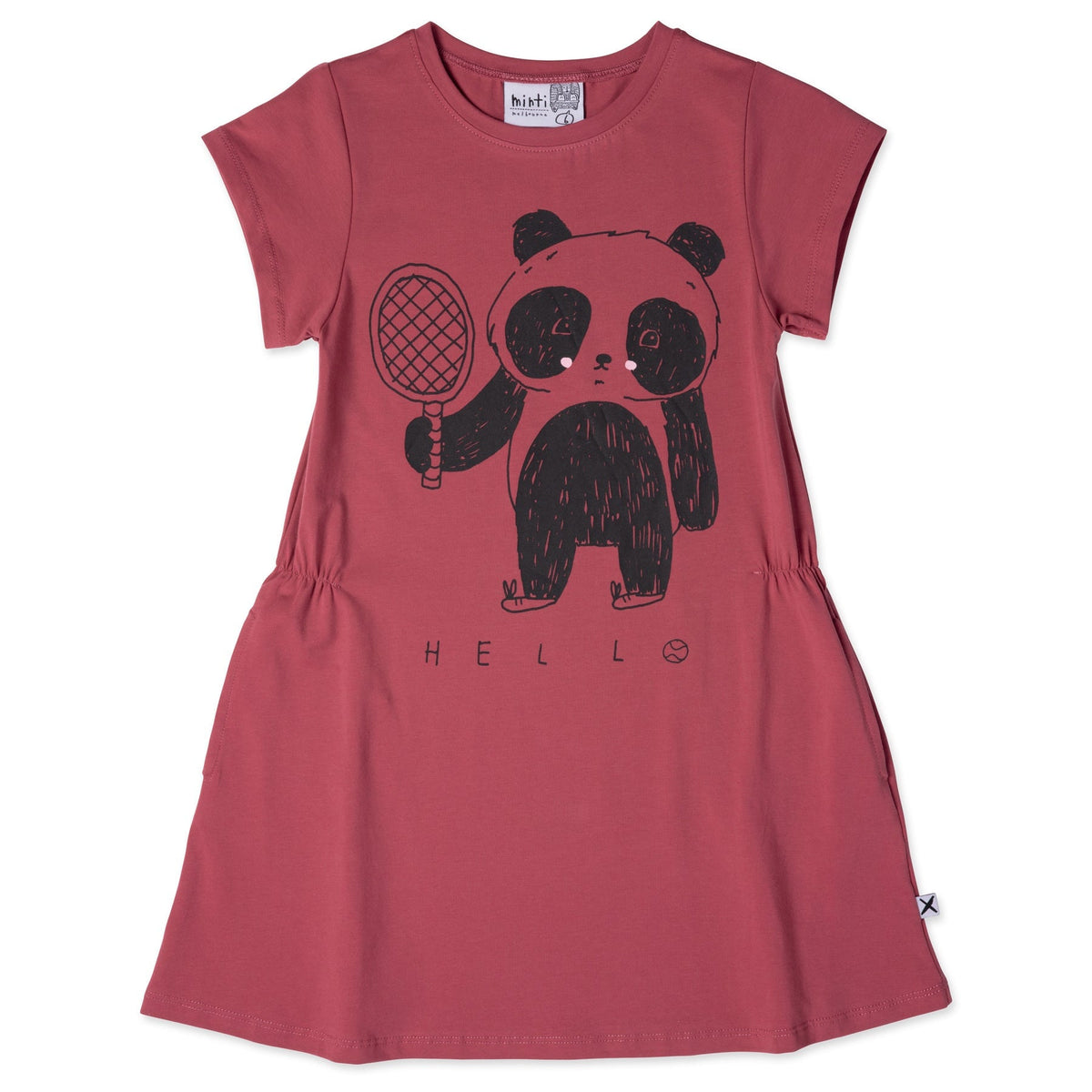 Tennis Panda Dress- Rose