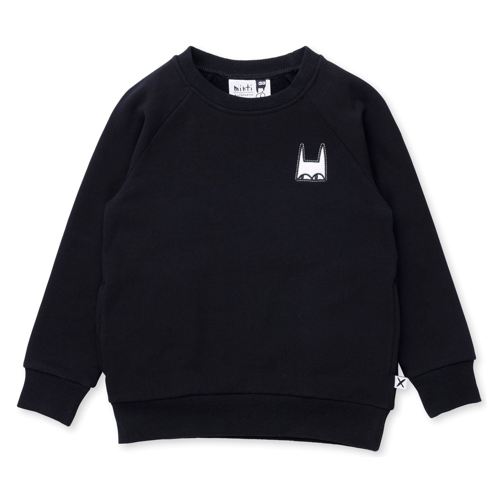 Mask Badge Crew - Black