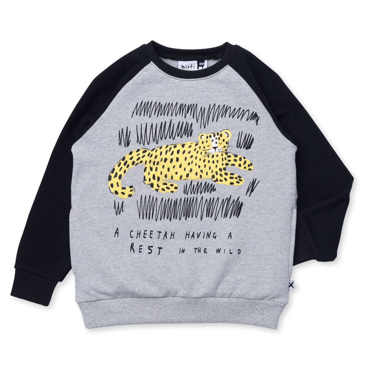 Relaxing Cheetah Furry Crew - Grey Marle