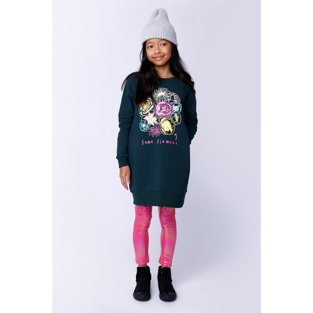 Some Flowers Furry Dress