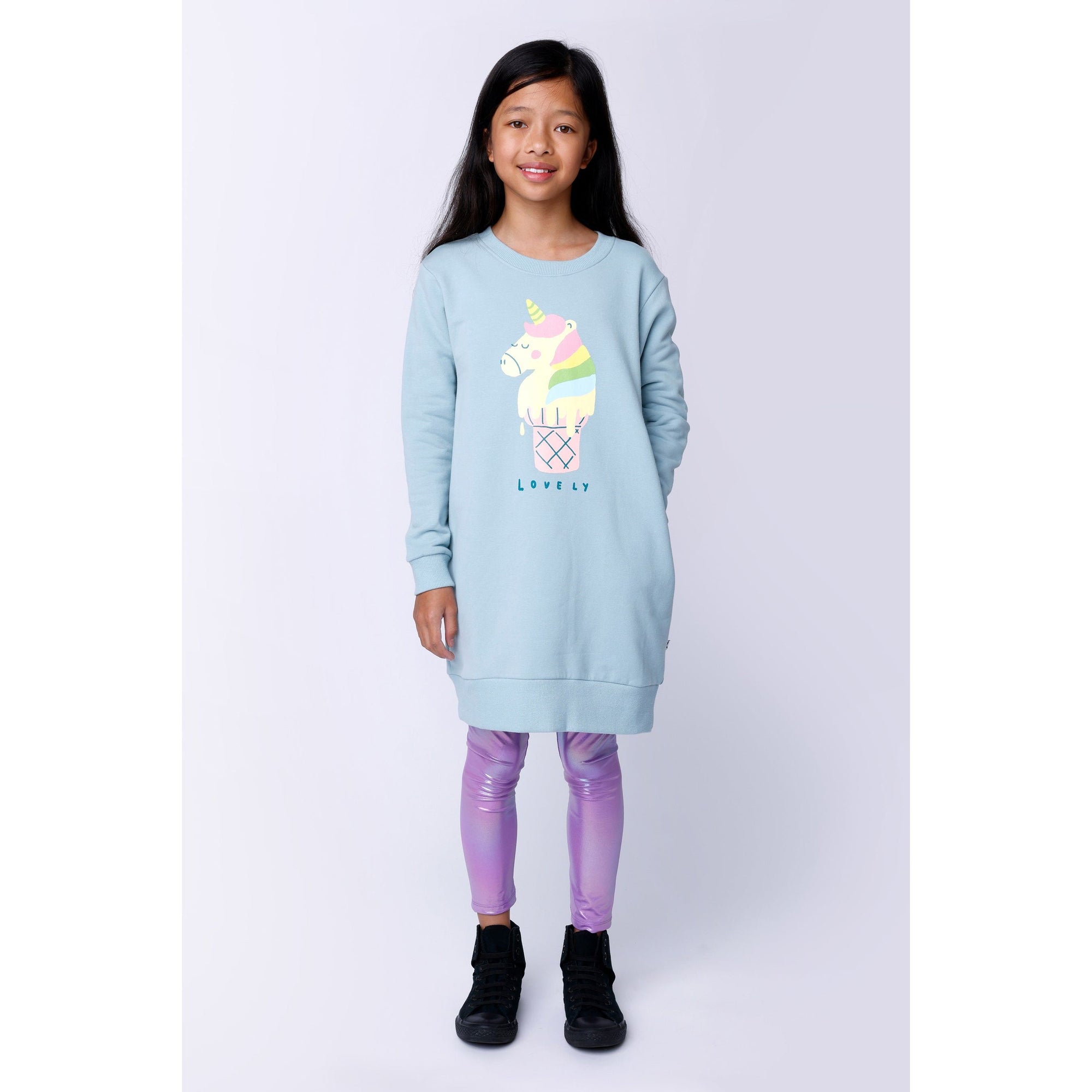 Unicorn Icecream Furry Dress
