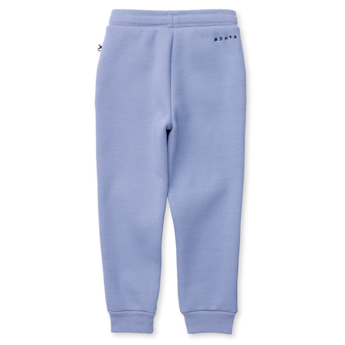 Furry Waffle Trackies - Cornflower