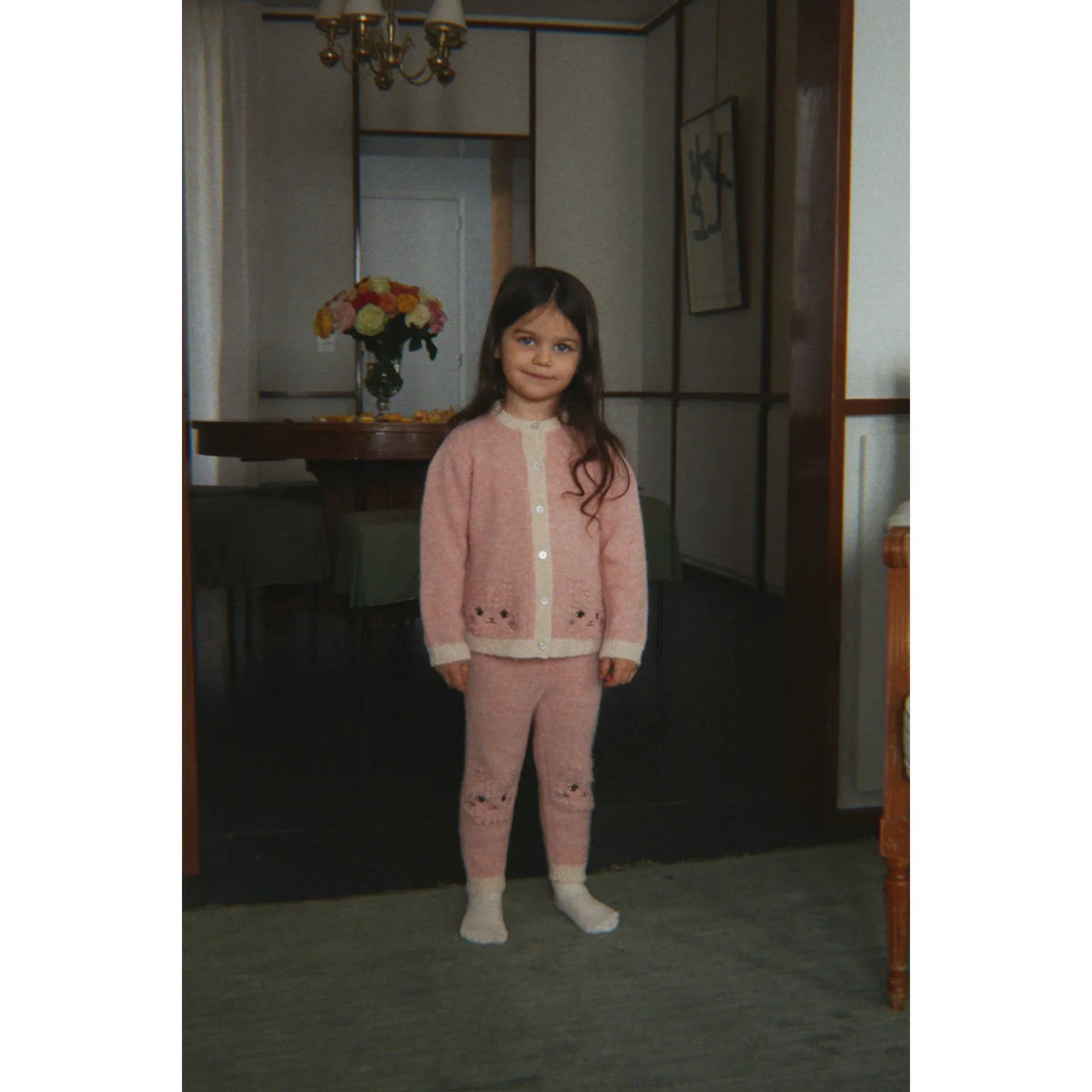 Kitty Cardigan - Silver Pink